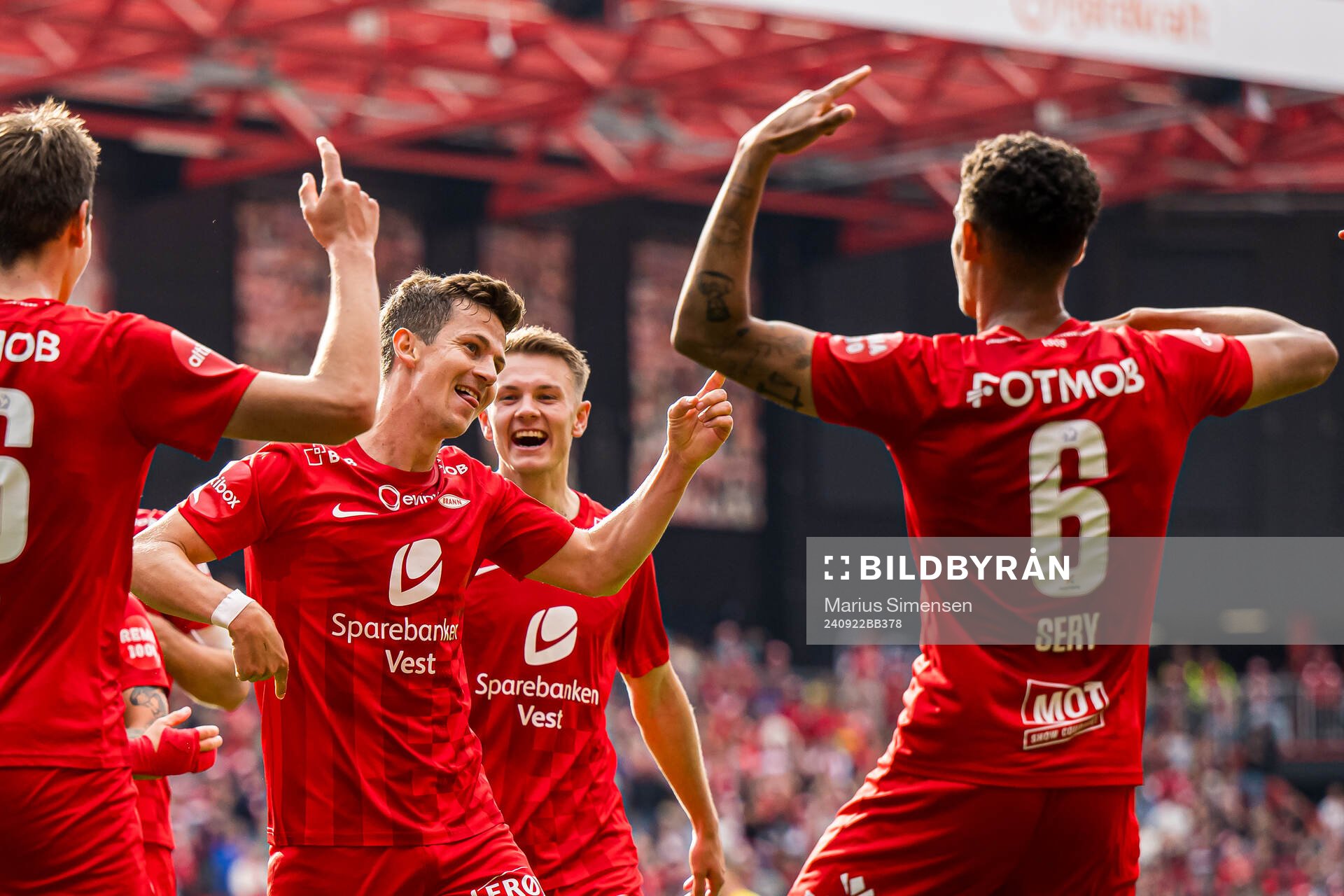Sander Erik Kartum of Brann celebrates