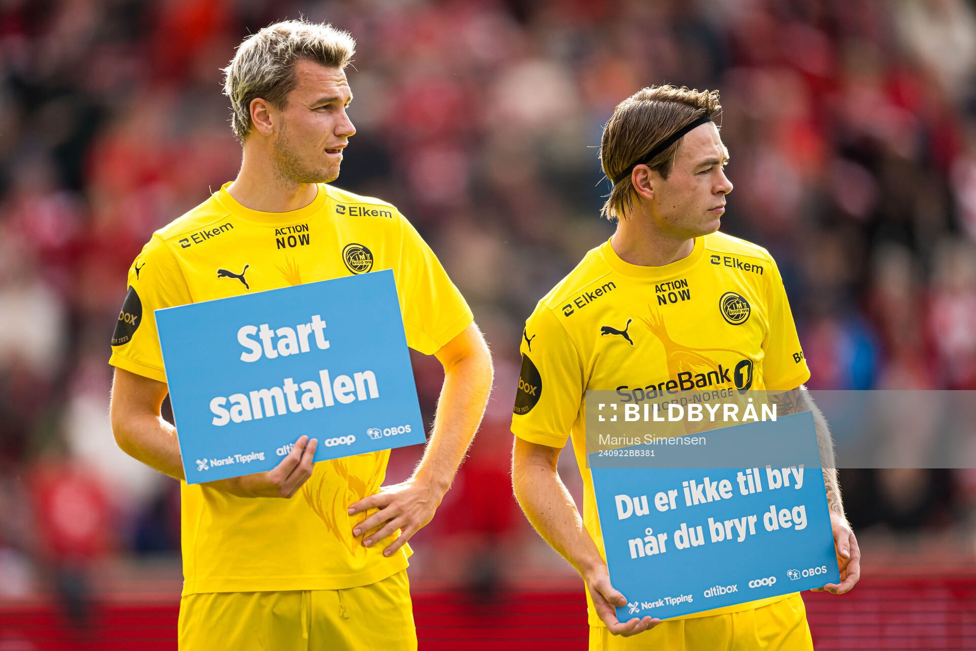 Odin Bjørtuft and Patrick Berg of Bodø/Glimt