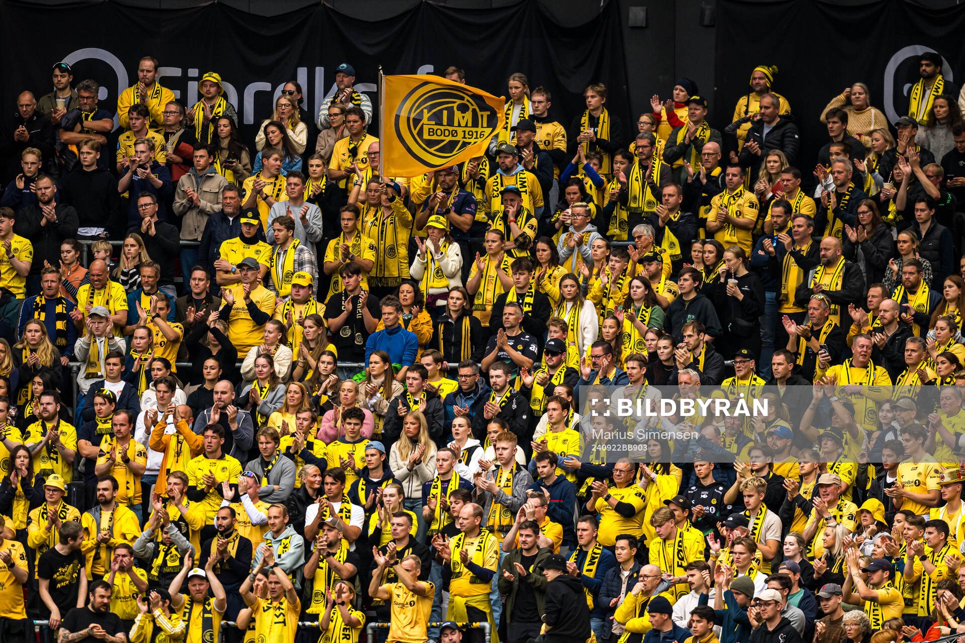 Spectators in the stands