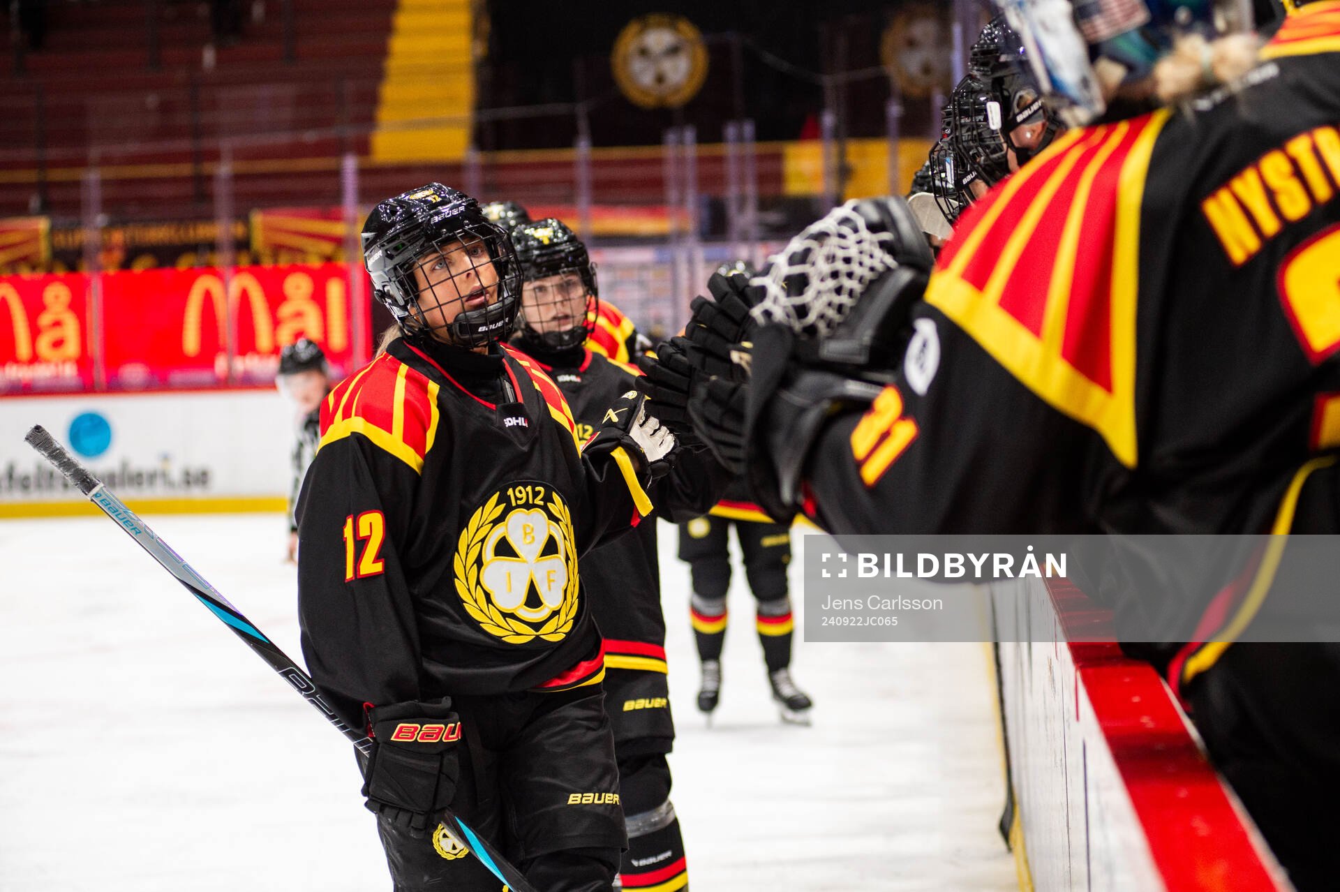 Brynäs Mina Waxin jublar
