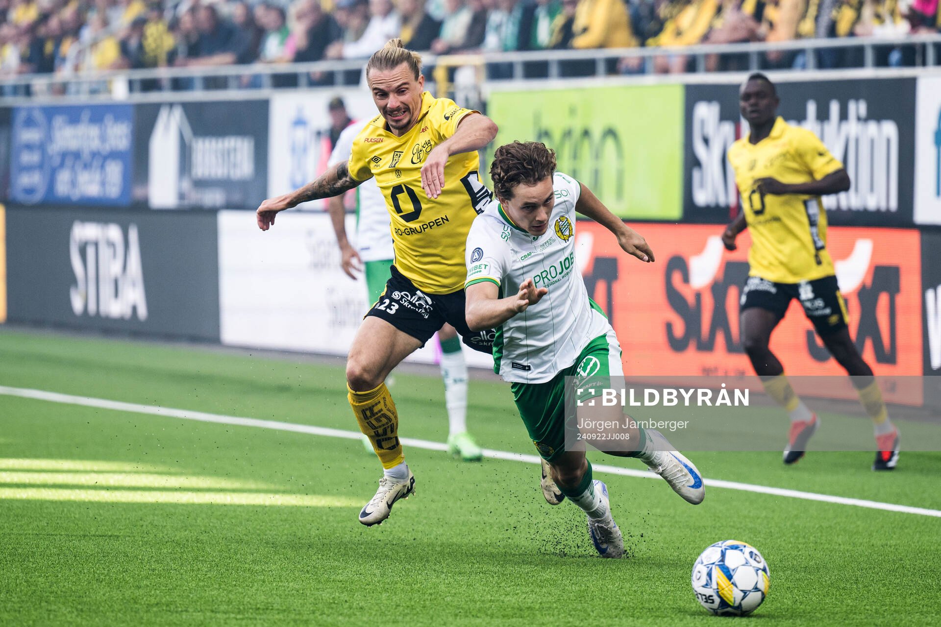 Elfsborgs Niklas Hult och Hammarbys Hampus Skoglund