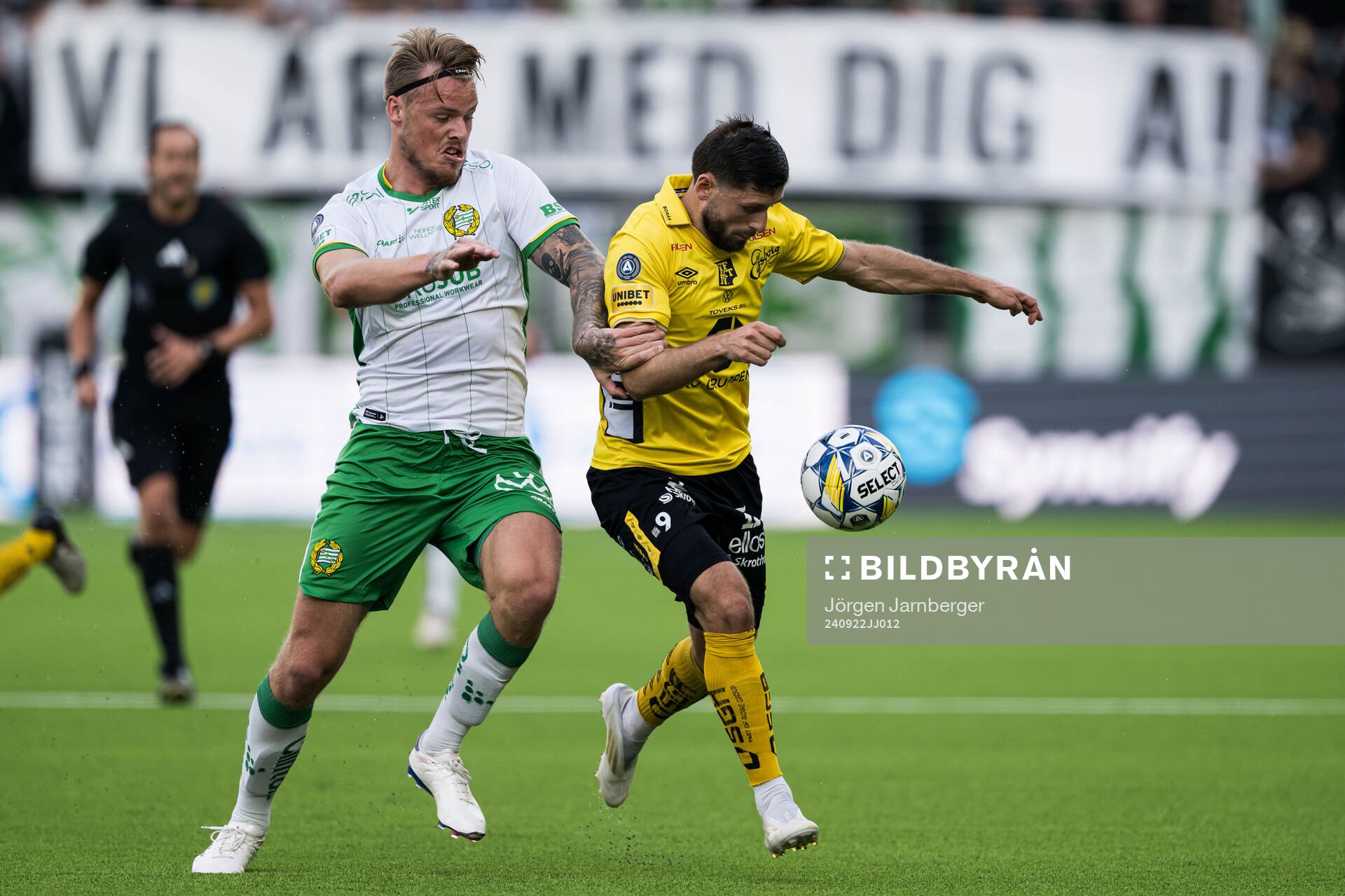 Hammarbys Victor Eriksson och Elfsborgs Arber Zeneli