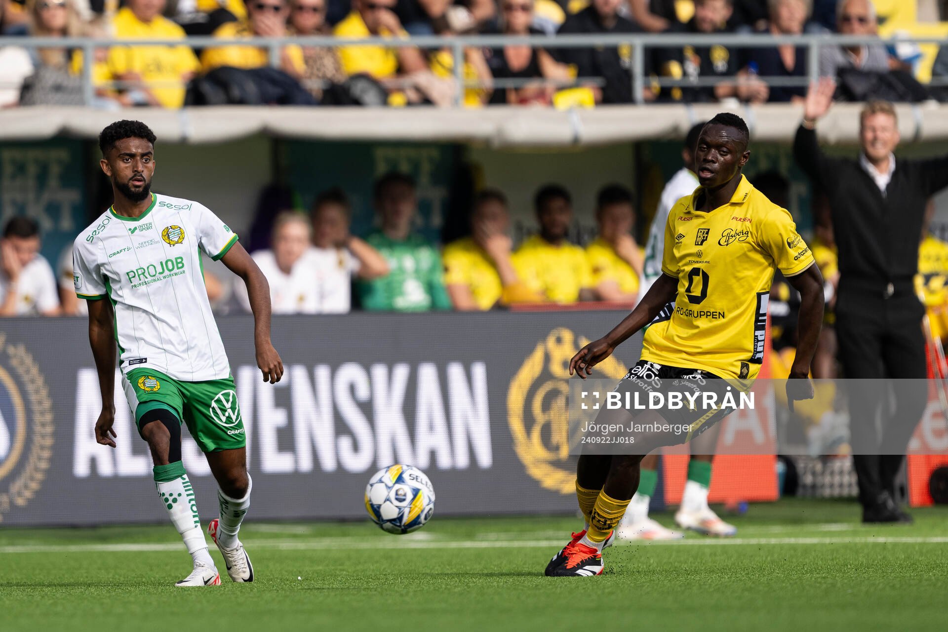 Hammarbys Tesfaldet Tekie och Elfsborgs Timothy Noor Ouma