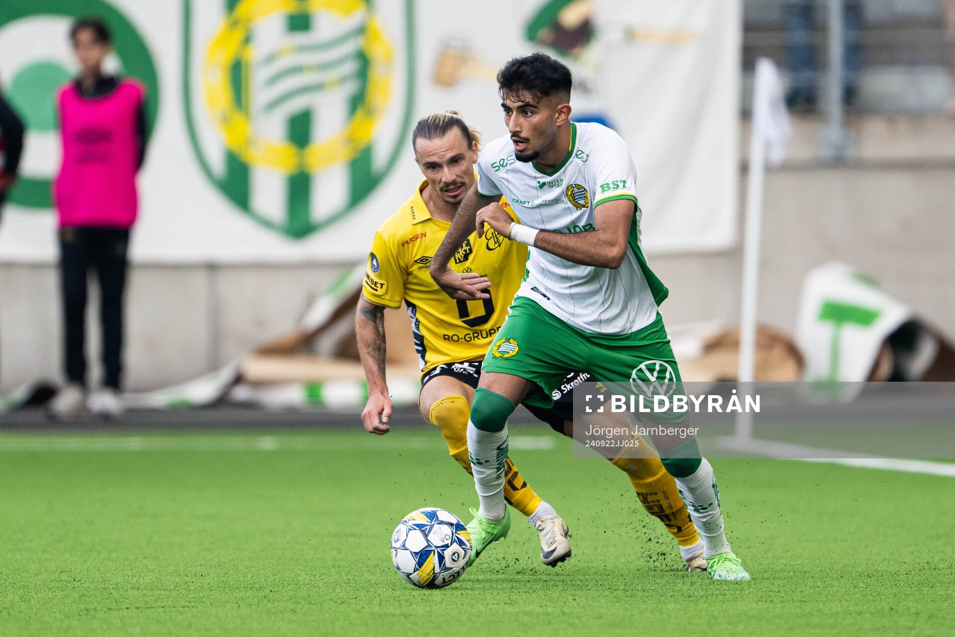 Elfsborgs Niklas Hult och Hammarbys Montader Madjed
