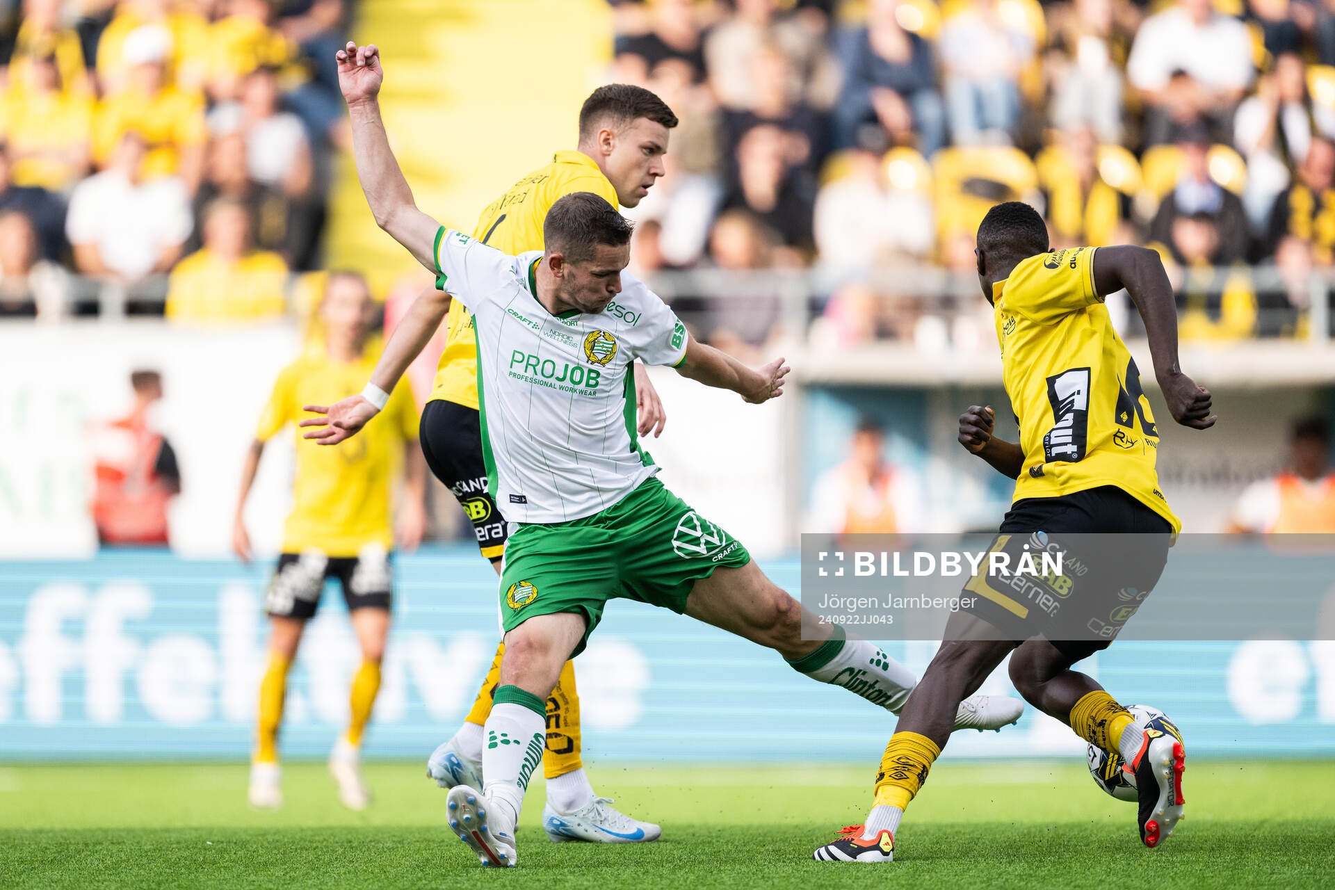Elfsborgs Andri Fannar Baldursson och Hammarbys Oscar