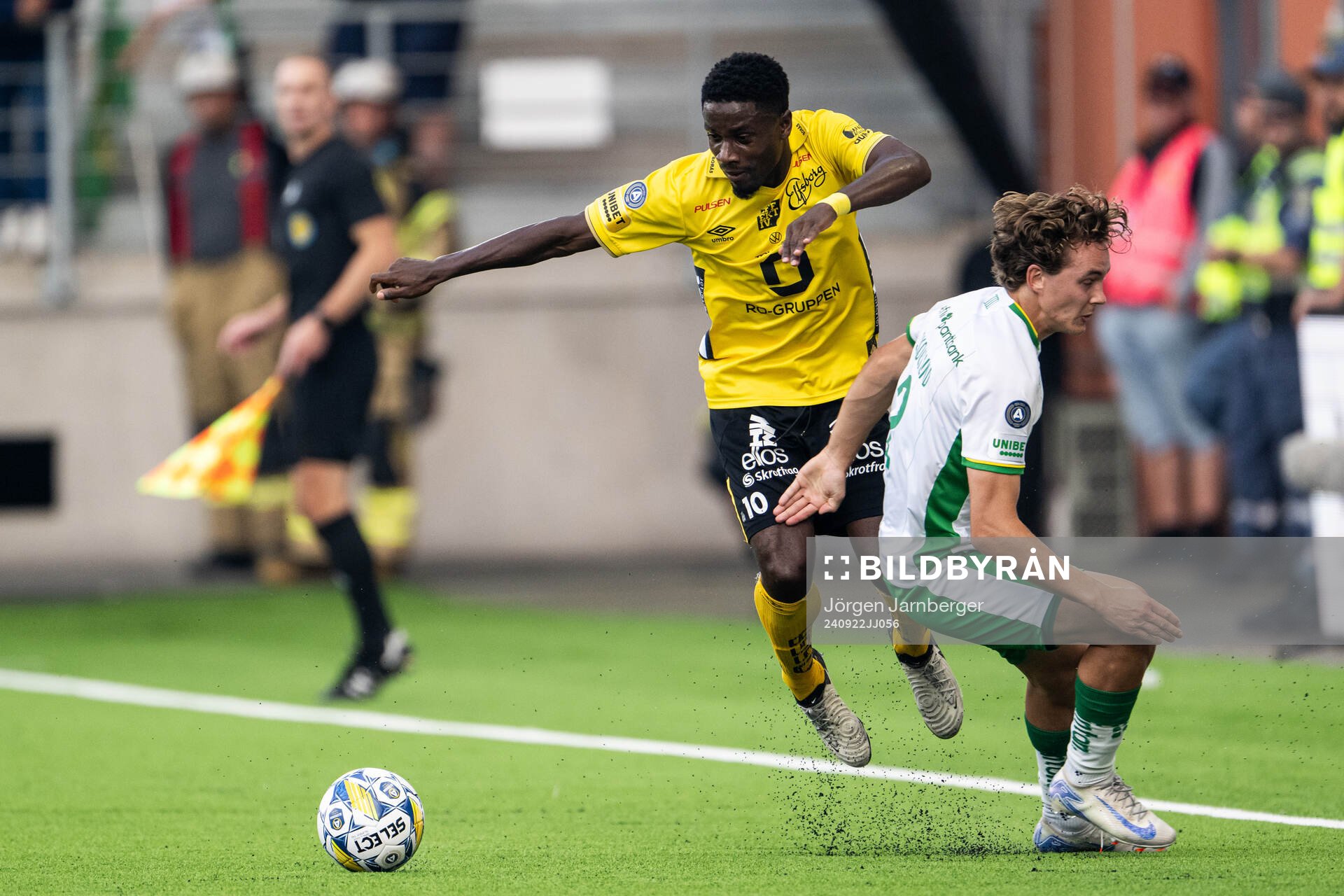 Elfsborgs Michael Baidoo och Hammarbys Hampus Skoglund
