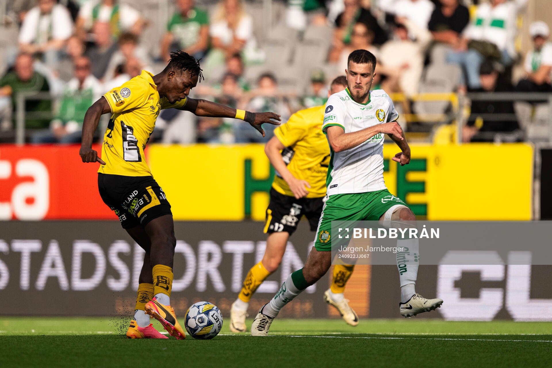 Elfsborgs Jalal Abdullai och Hammarbys Pavle Vagic
