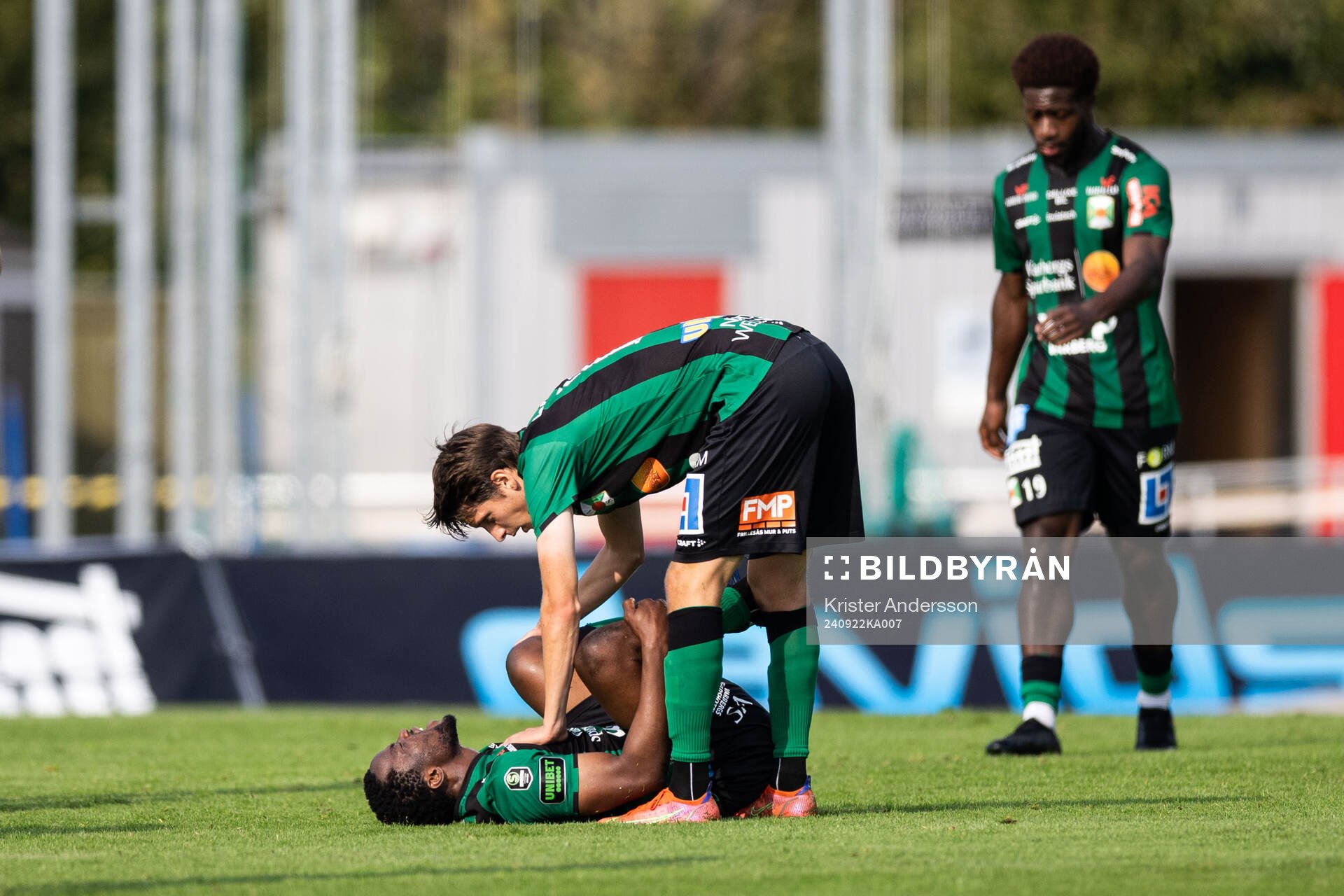 Varbergs Azeez Temitope Yusuf har ont