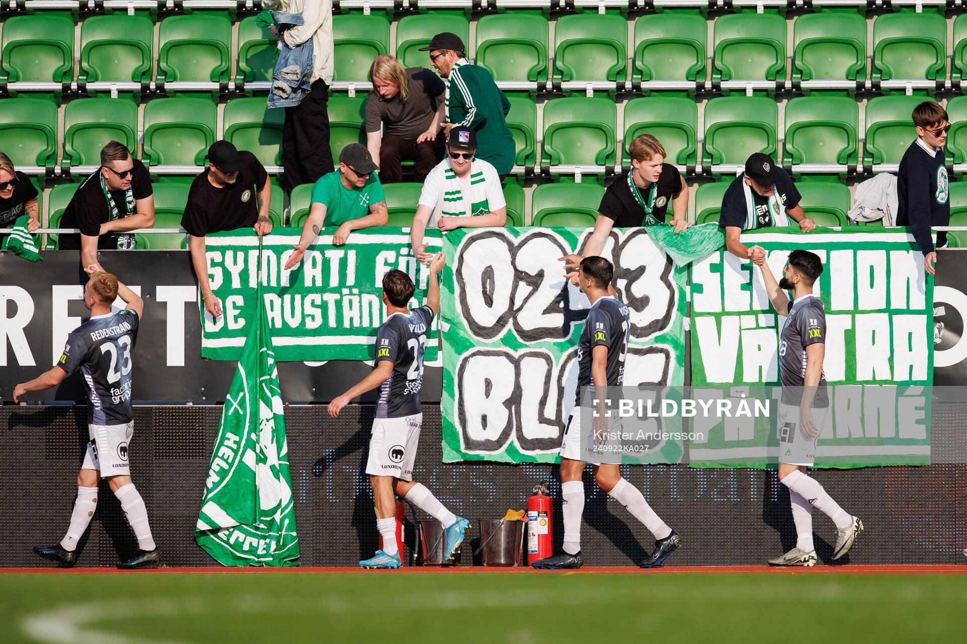 Brages spelare tackar sina supportrar