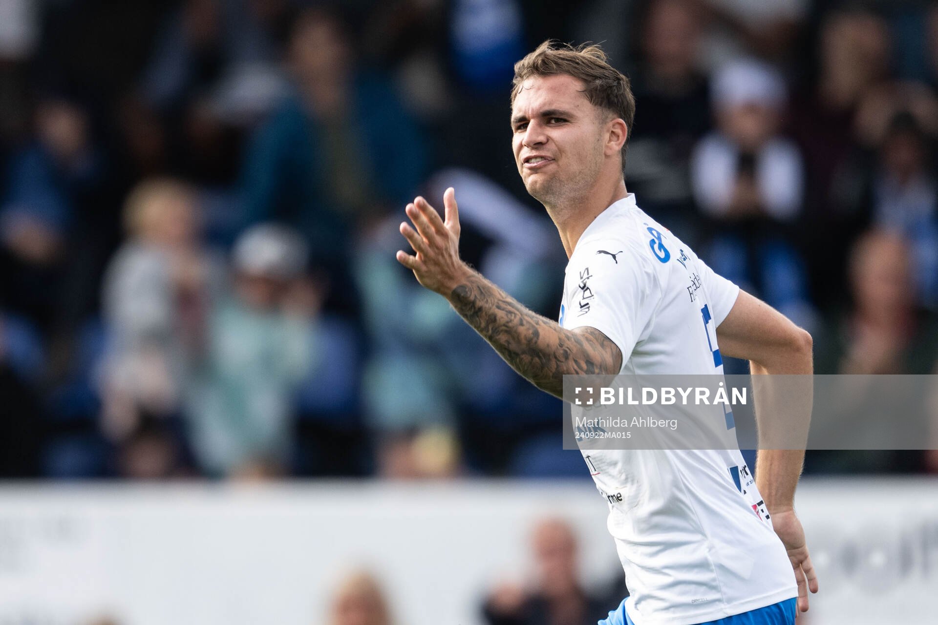 Värnamos Michael Steinwender reagerar