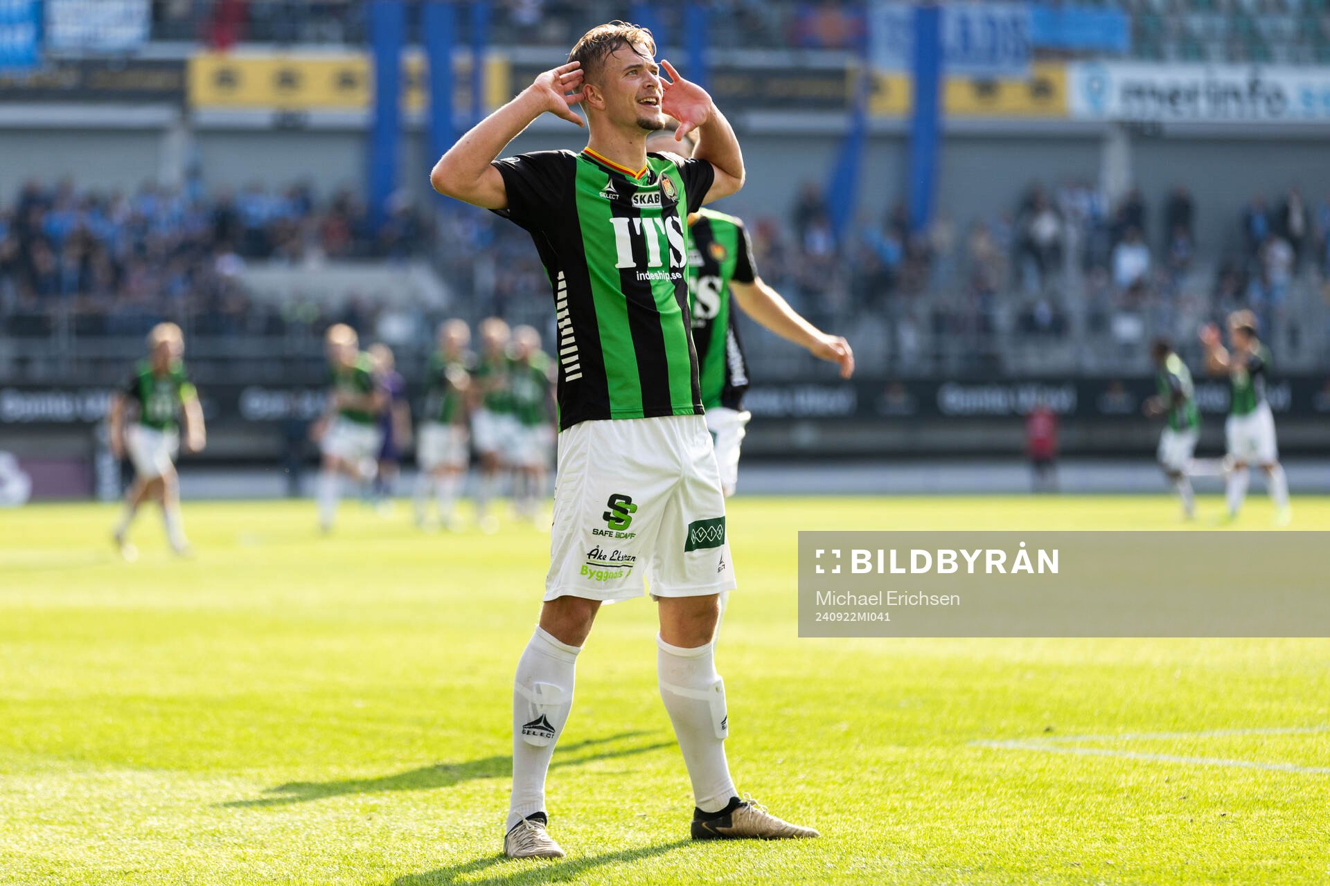 GAIS Alexander Ahl Holmström jublar