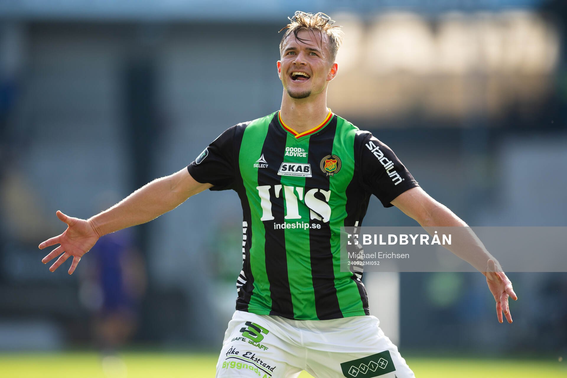 GAIS Alexander Ahl Holmström jublar