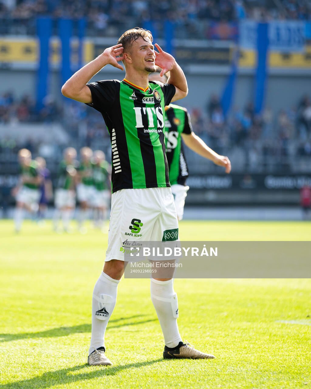 GAIS Alexander Ahl Holmström jublar