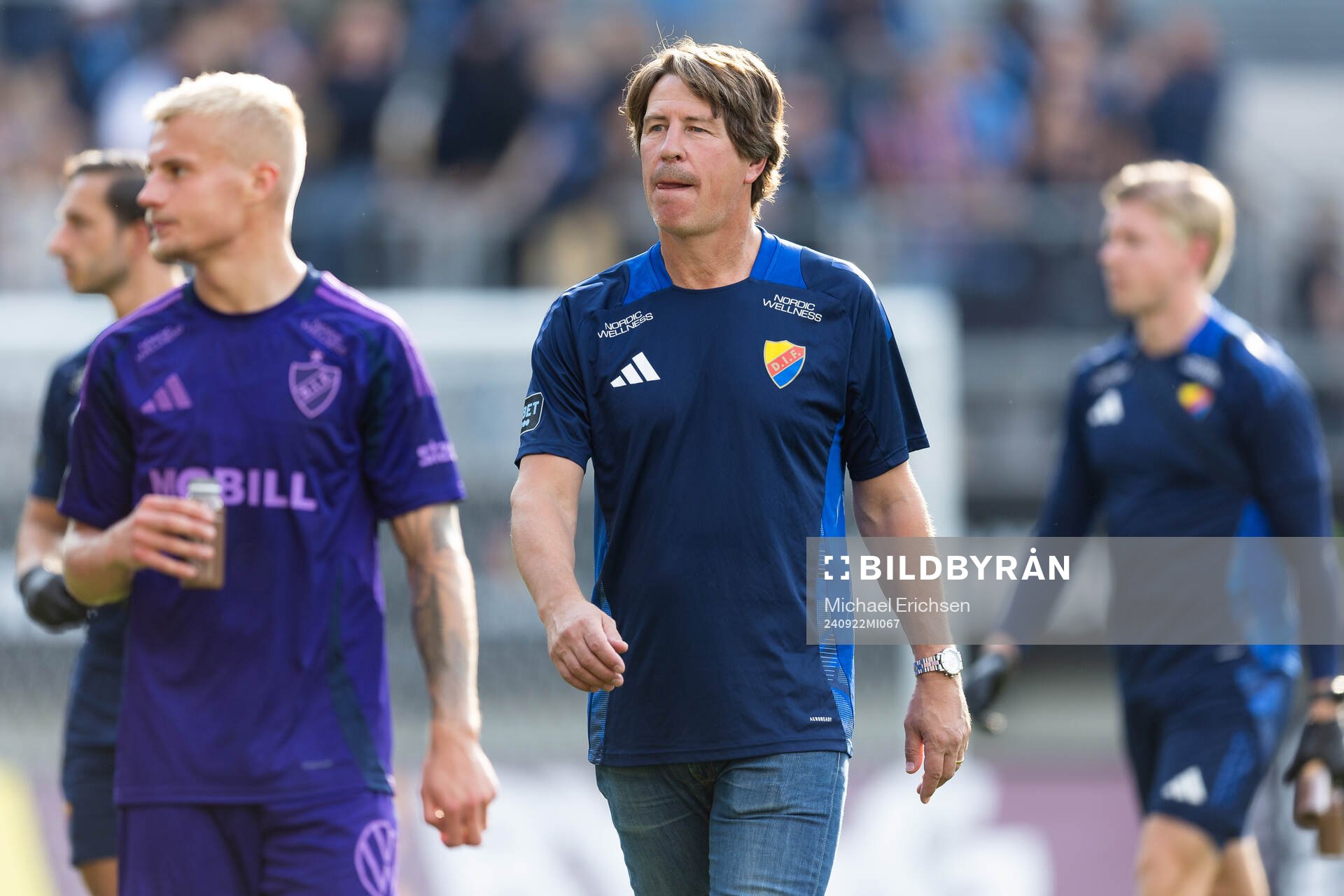 Djurgårdens tränare Thomas Lagerlöf deppar