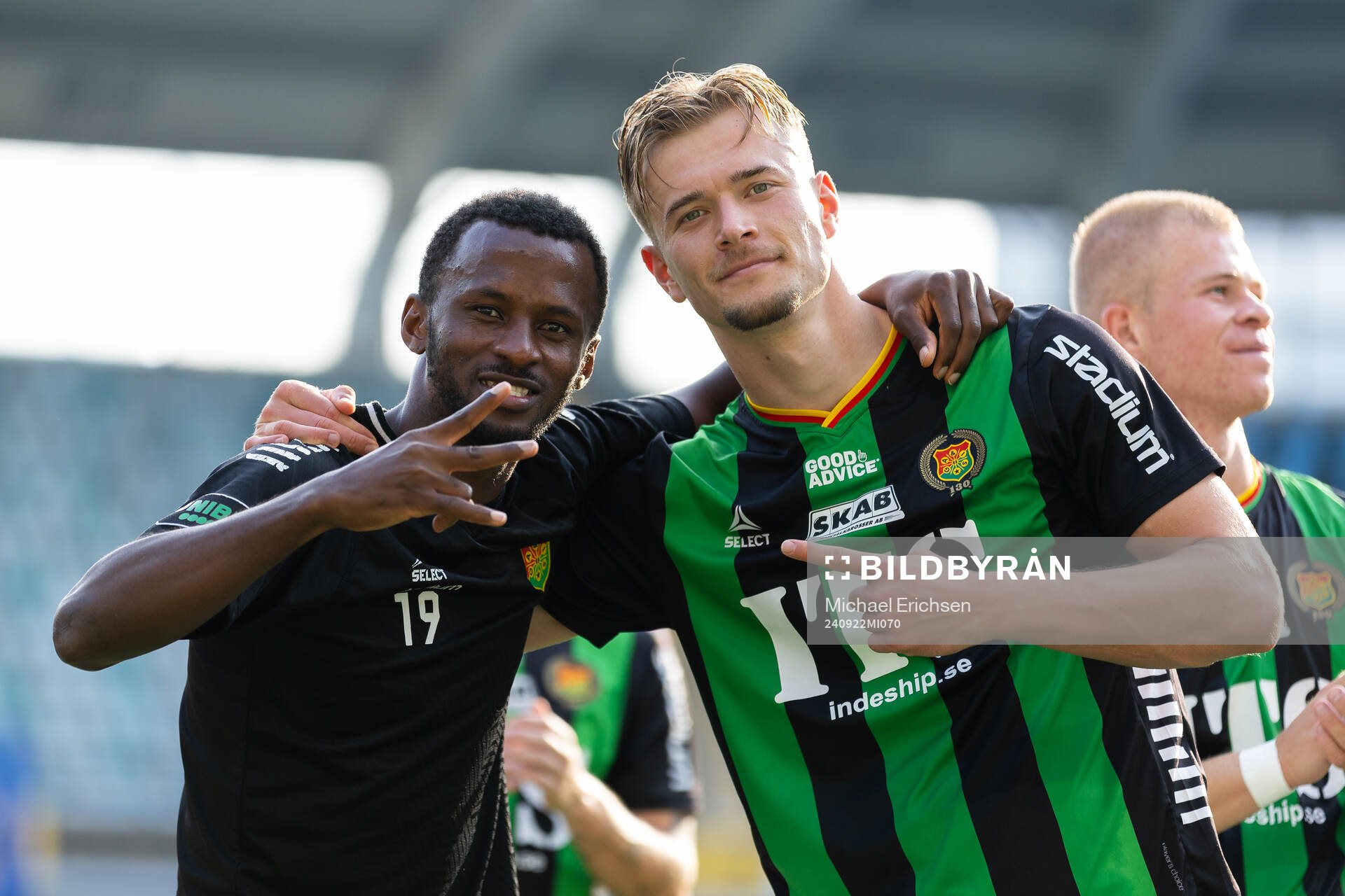GAIS Richard Emeka Friday och Alexander Ahl Holmström