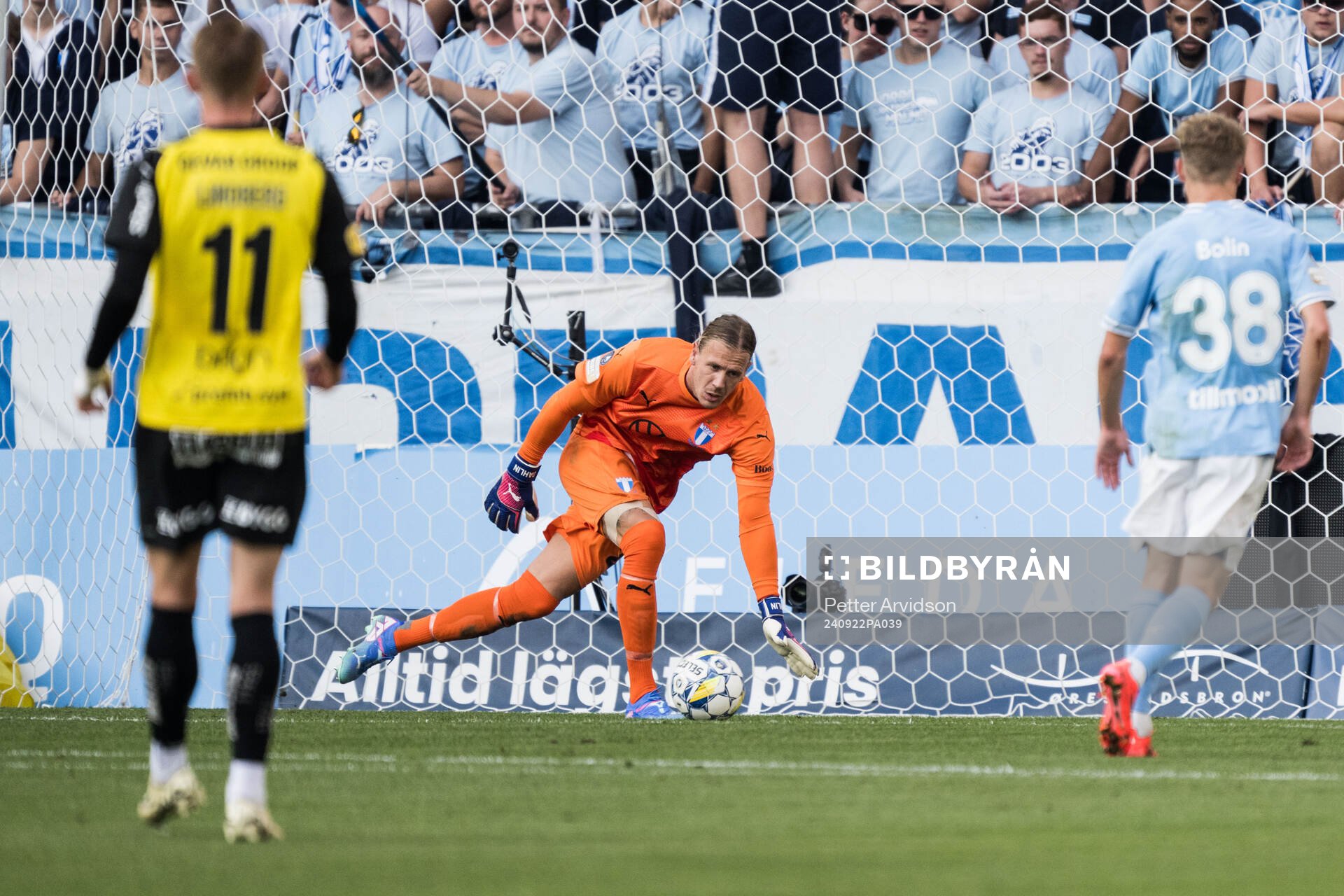 Malmö FFs målvakt Johan Dahlin