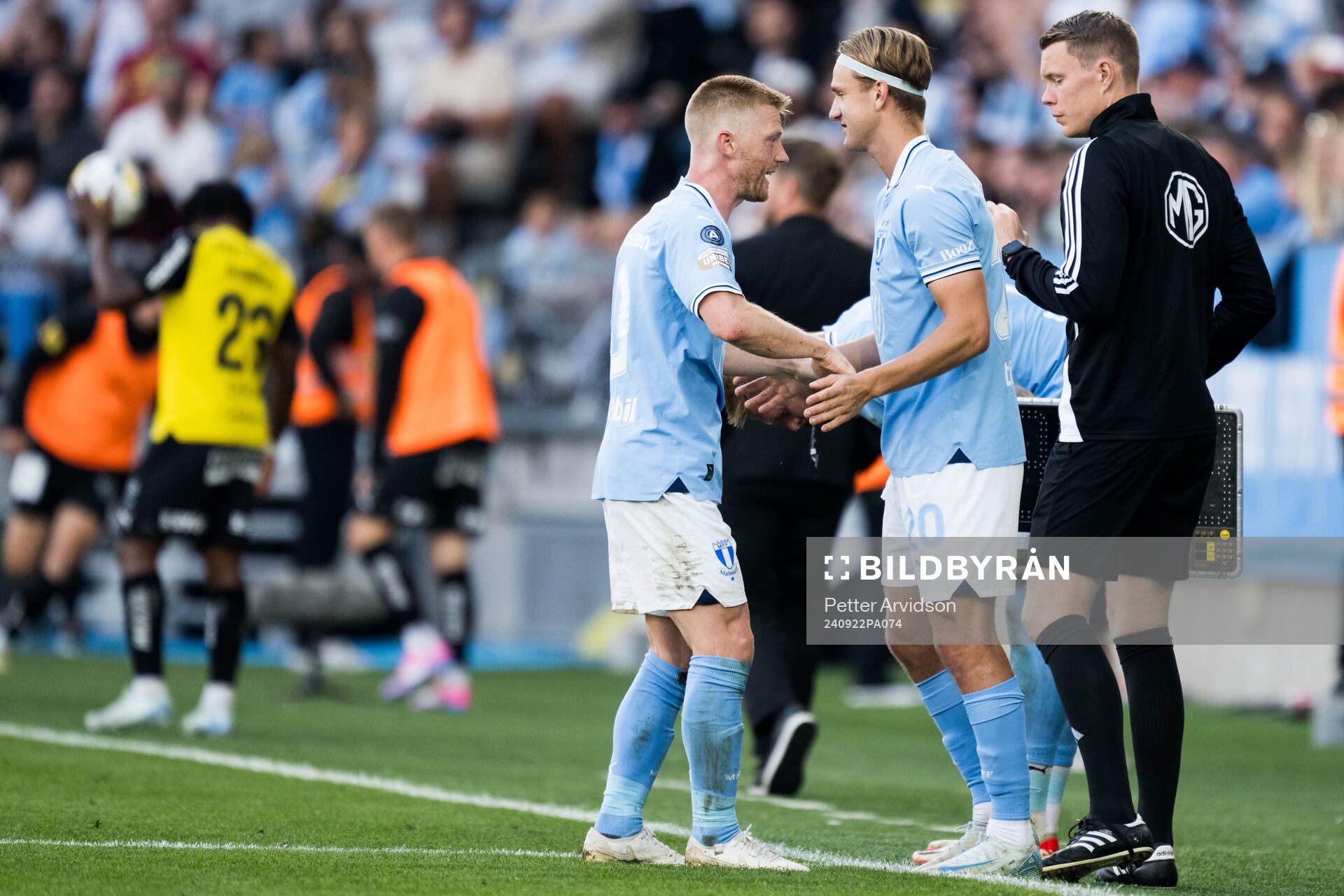 Malmö FFs Anders Christiansen och Erik Botheim