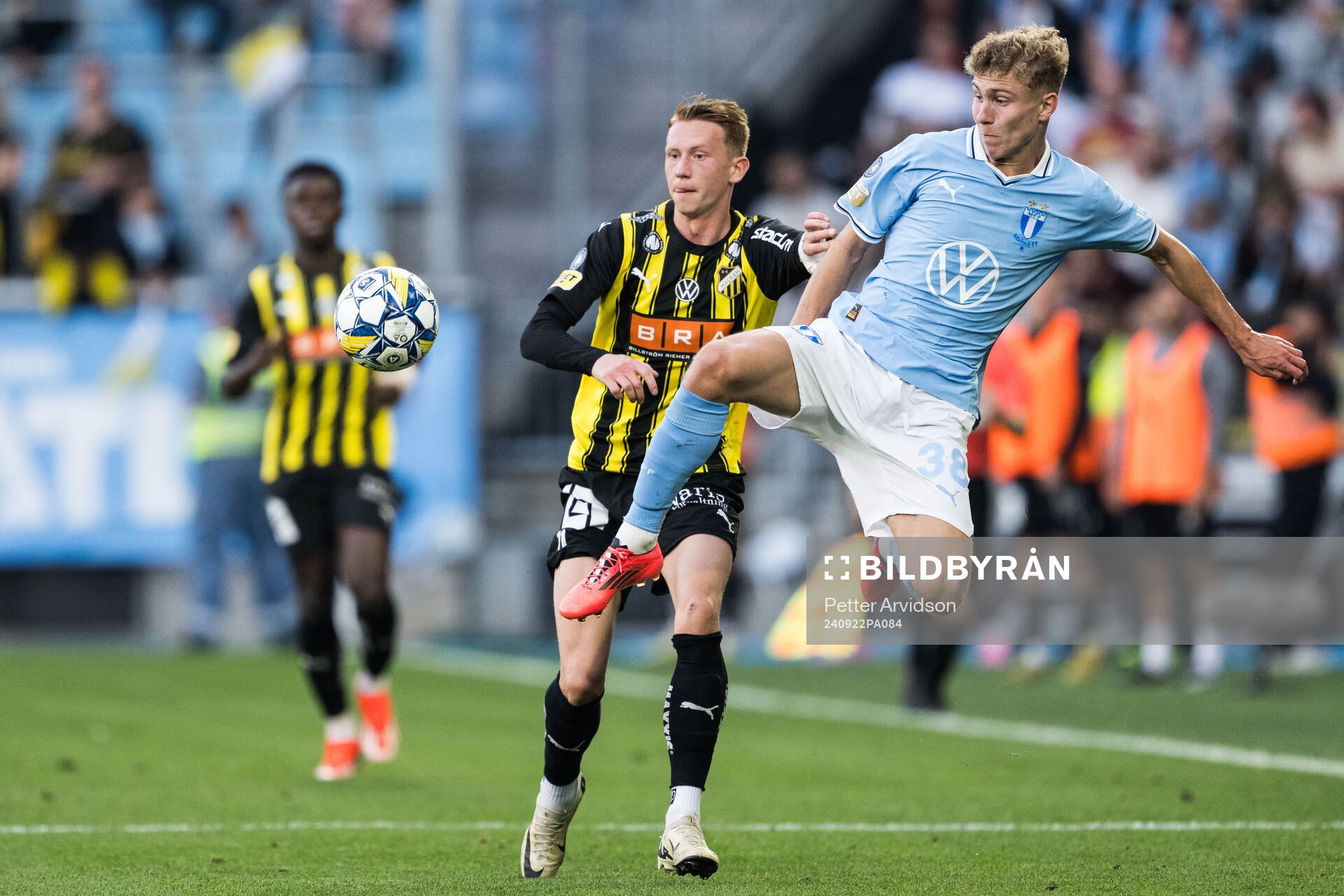 Häckens Julius Lindberg och Malmö FFs Hugo Bolin