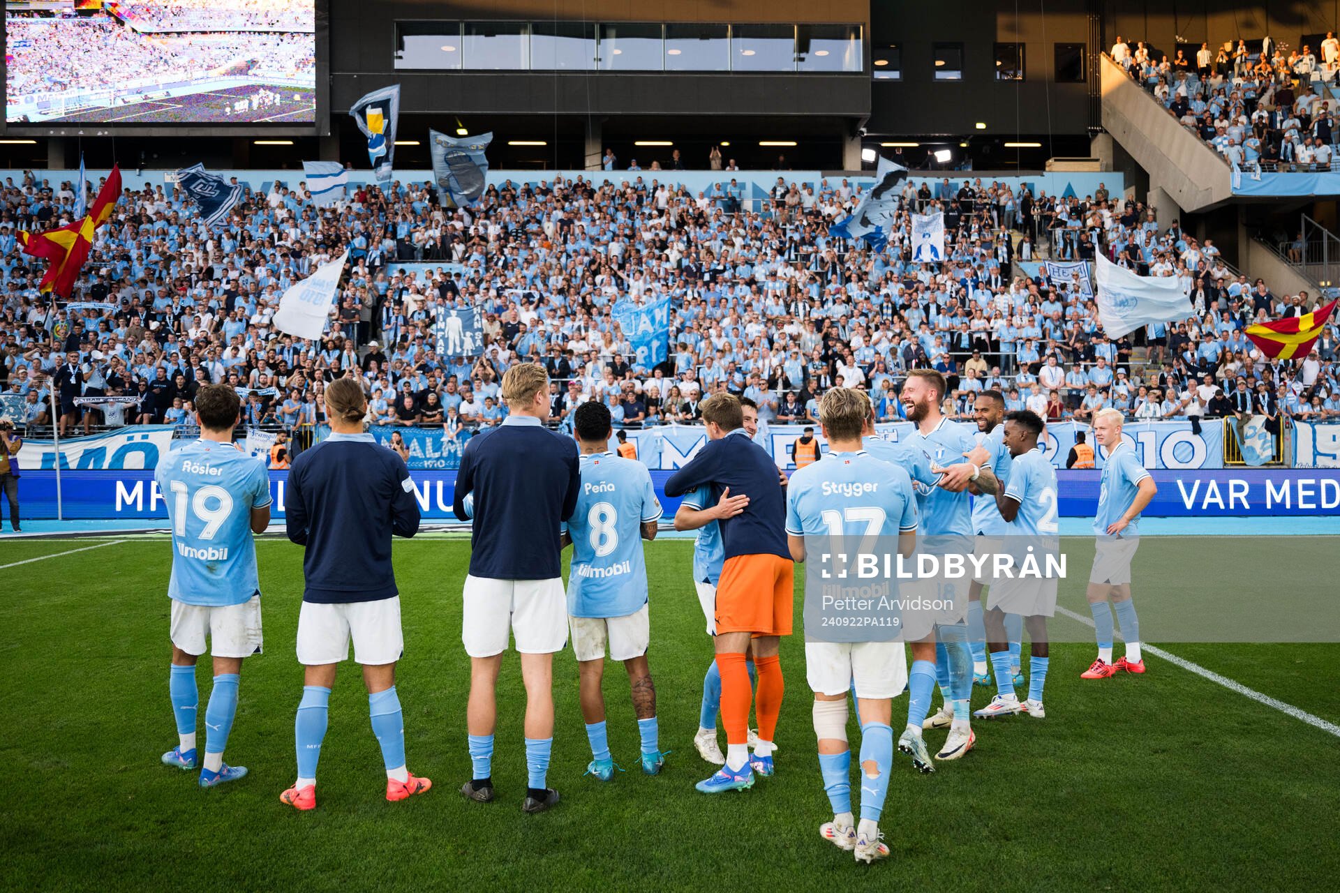 Malmö FFs spelare jublar