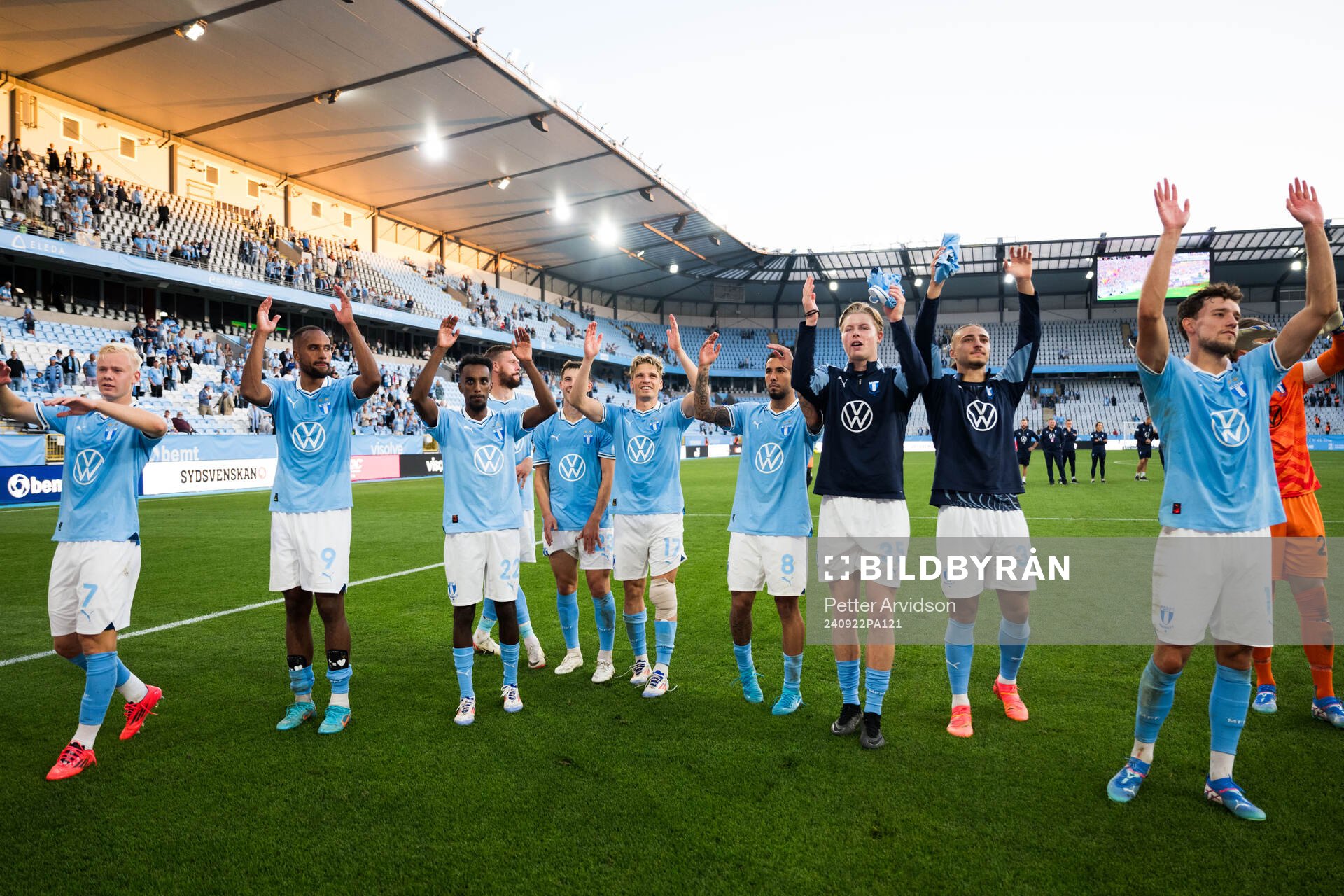 Malmö FFs spelare jublar