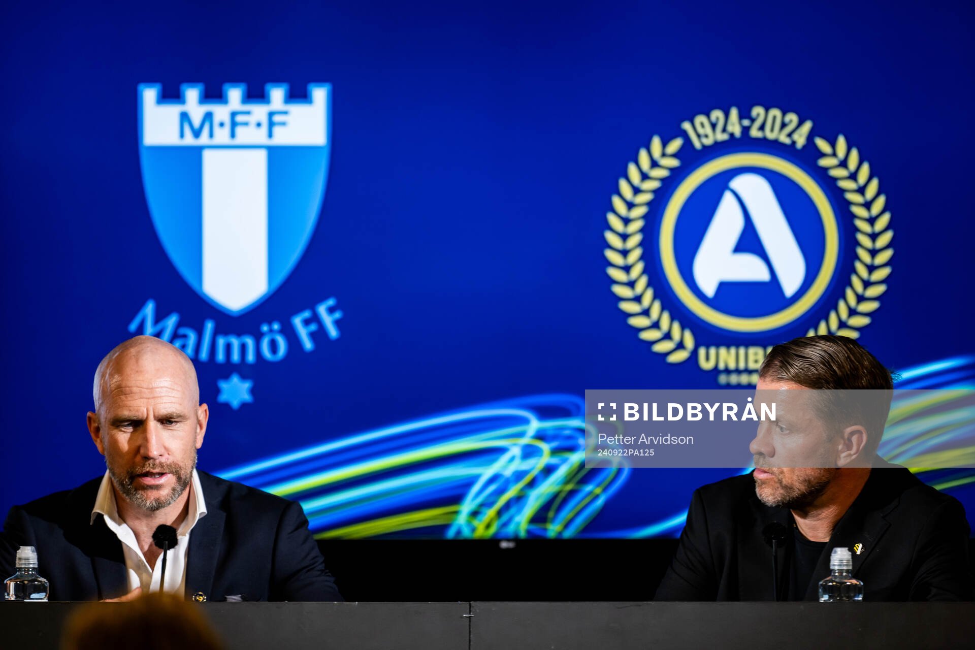 Malmö FFs tränare Henrik Rydström och Häckens tränare