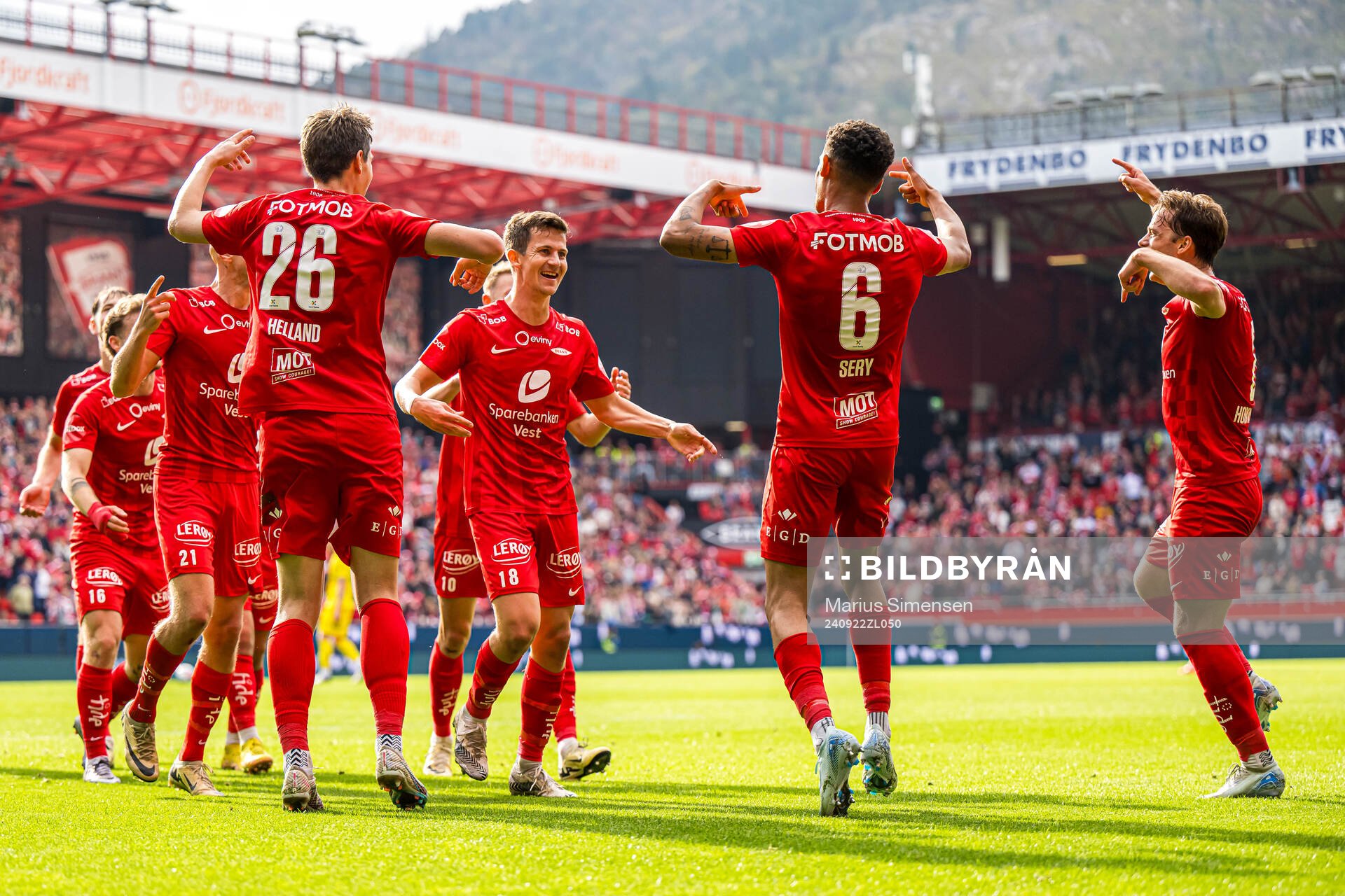 Sander Erik Kartum of Brann celebrates
