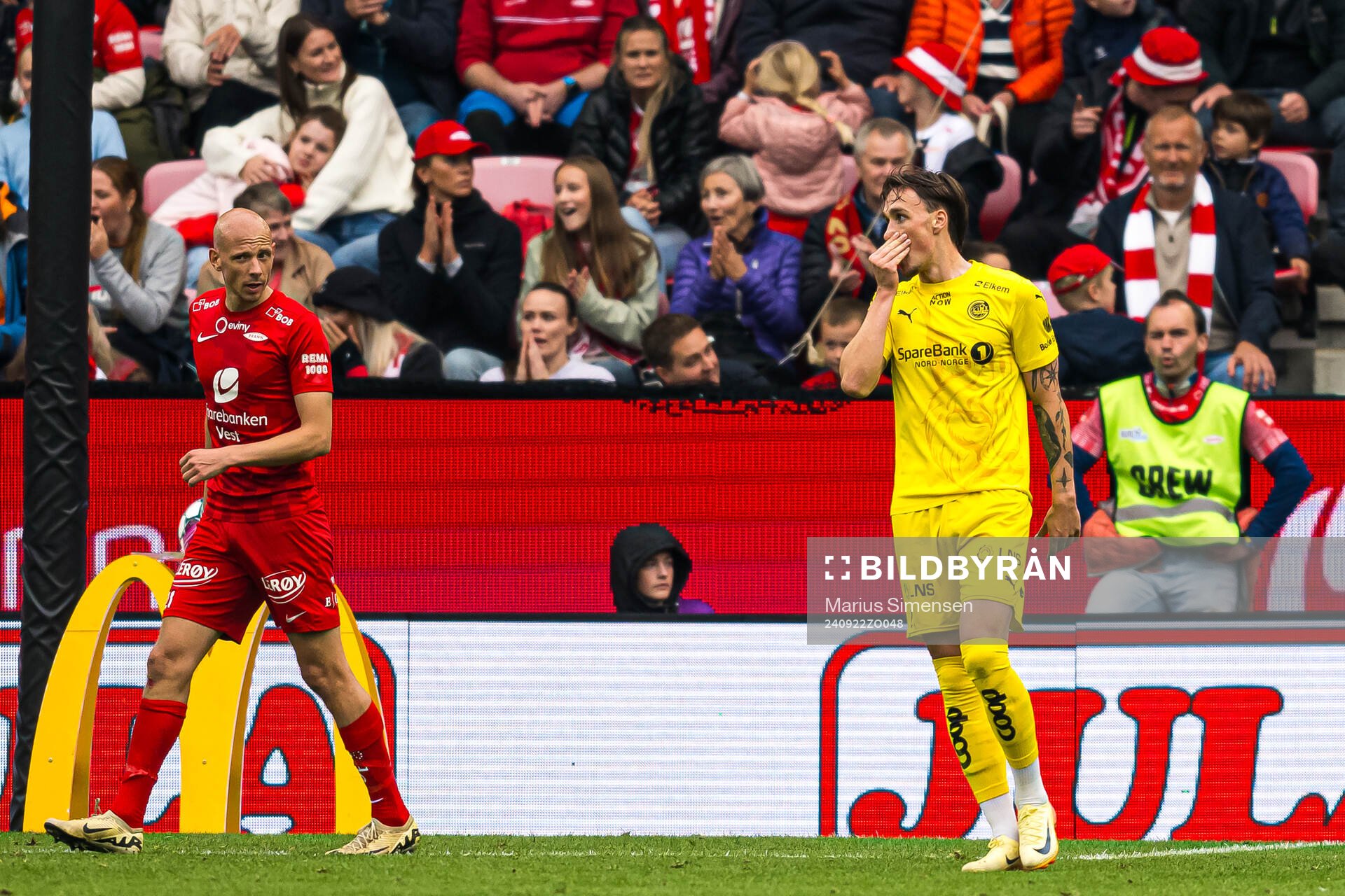 Andreas Helmersen of Bodø/Glimt reacts