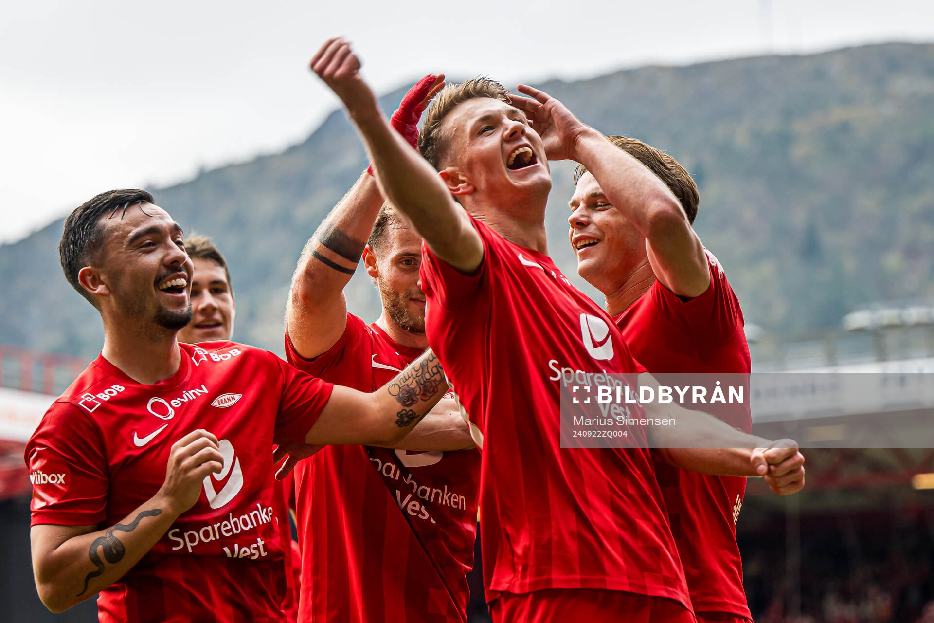 Emil Kornvig of Brann celebrates