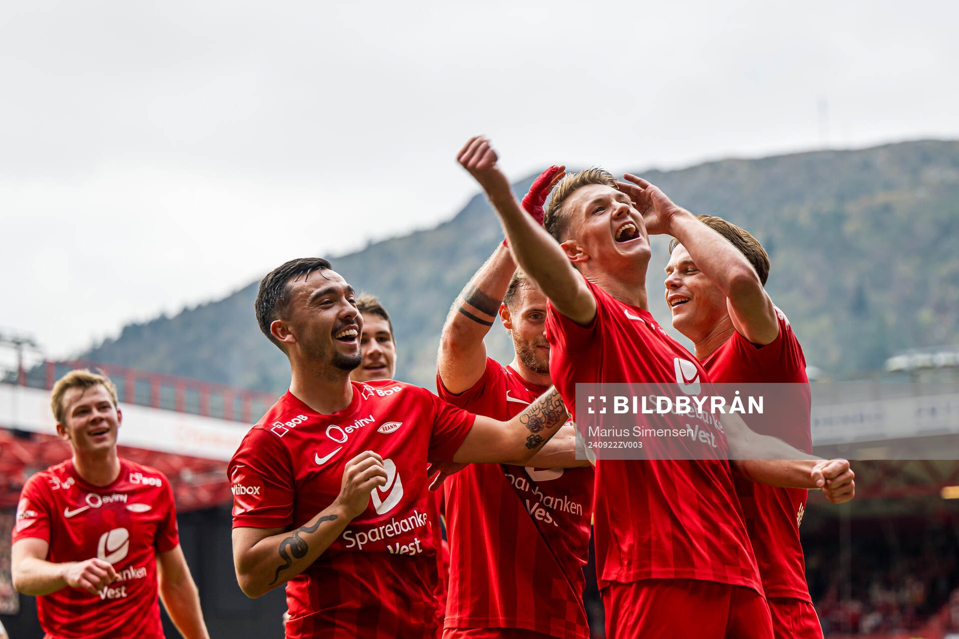 Emil Kornvig of Brann celebrates