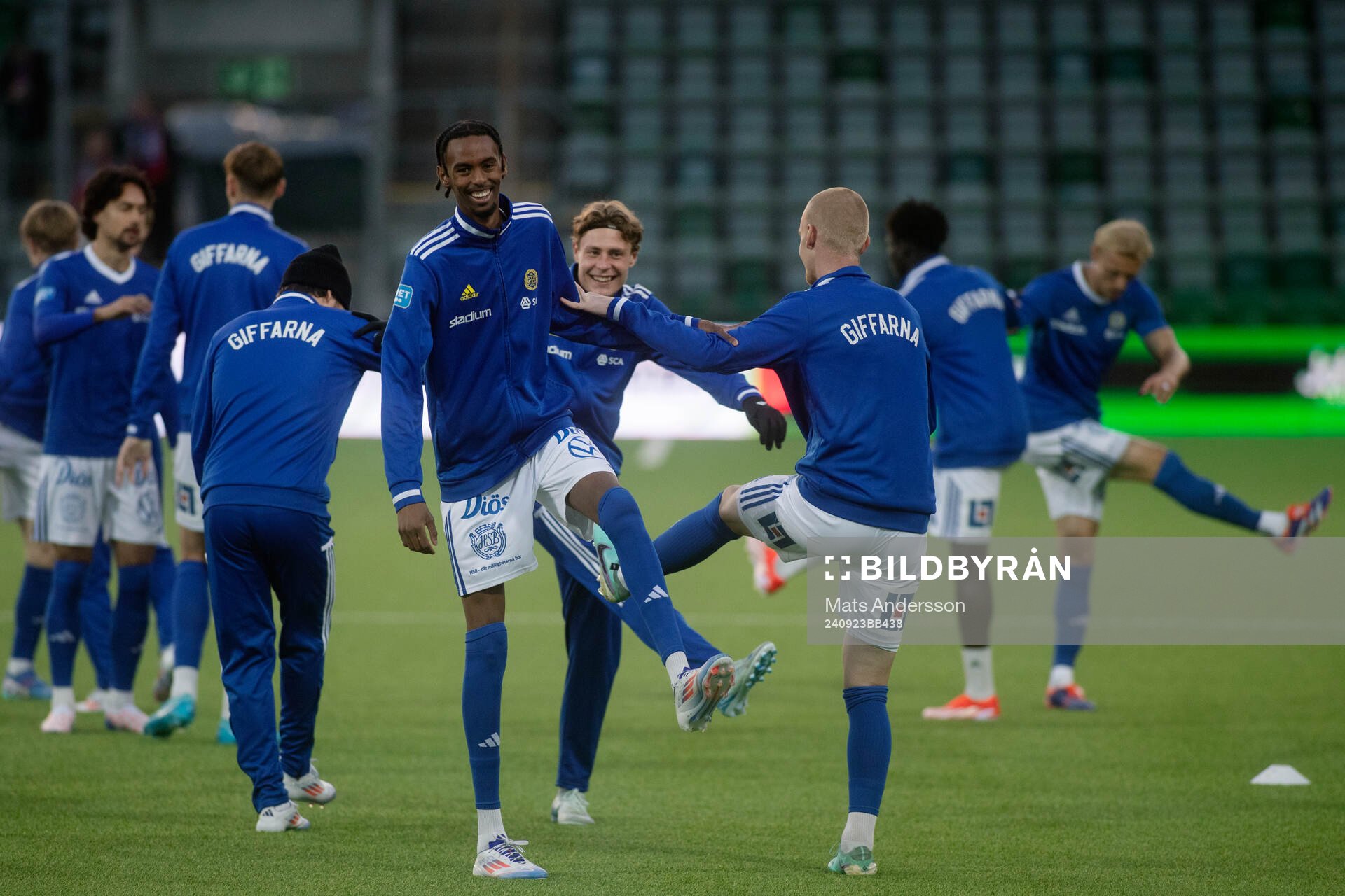 GIF Sundsvalls Yaqub Finey innan fotbollsmatchen i