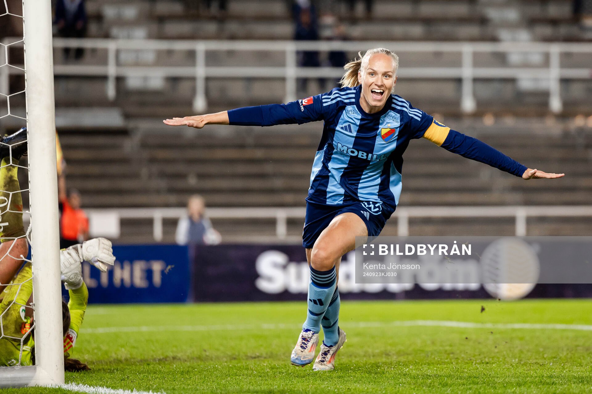Djurgårdens Matilda Plan jublar