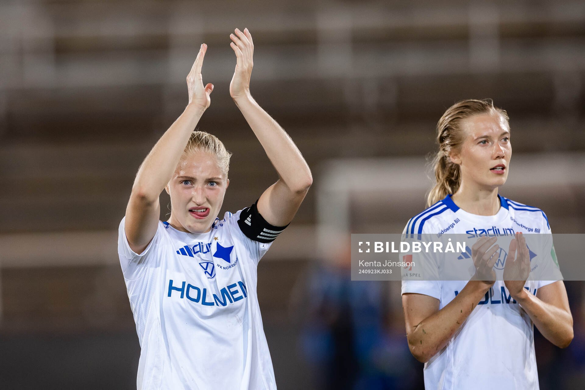 IFK Norrköpings Wilma Leidhammar jublar
