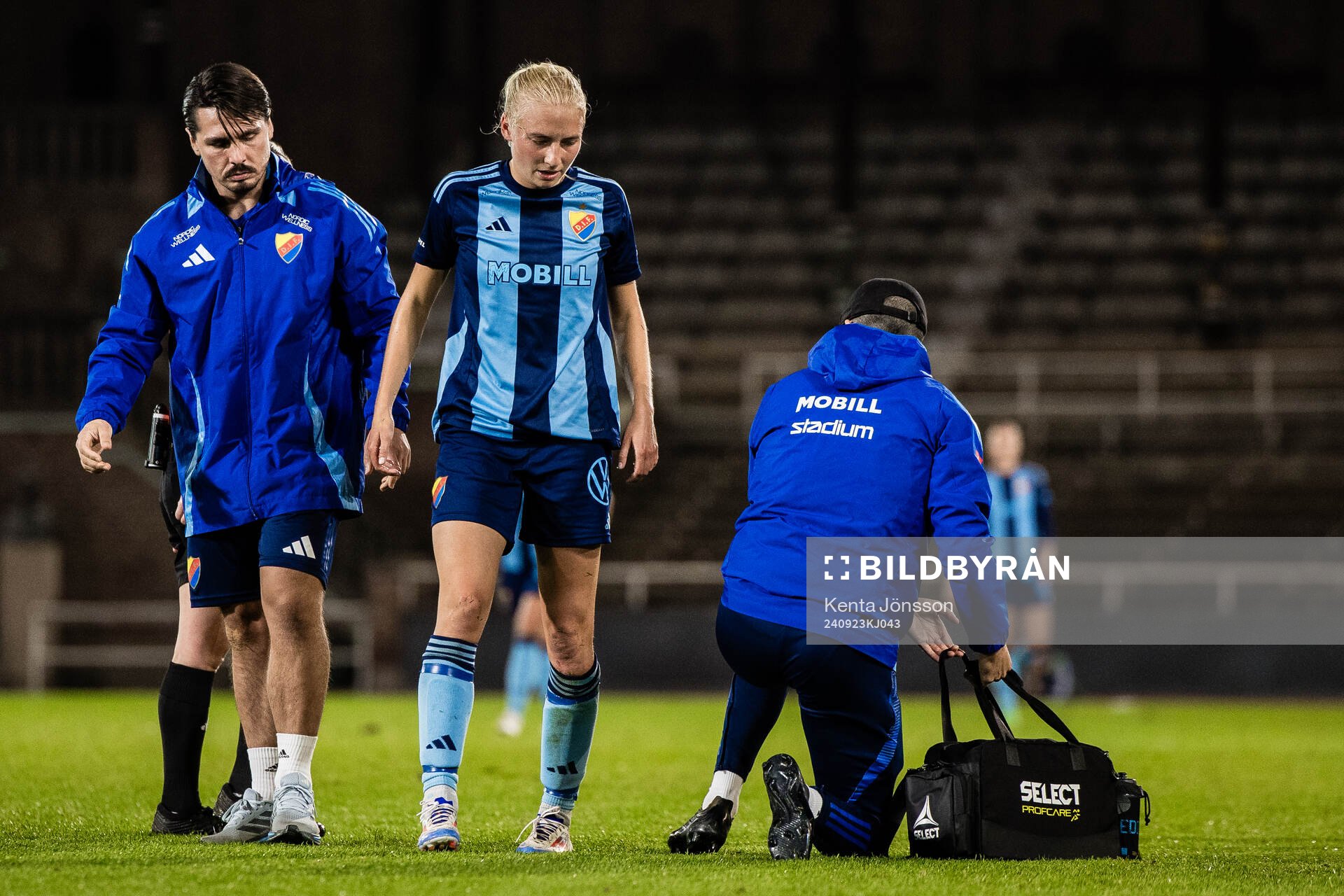 Djurgårdens Stinalisa Johansson har ont