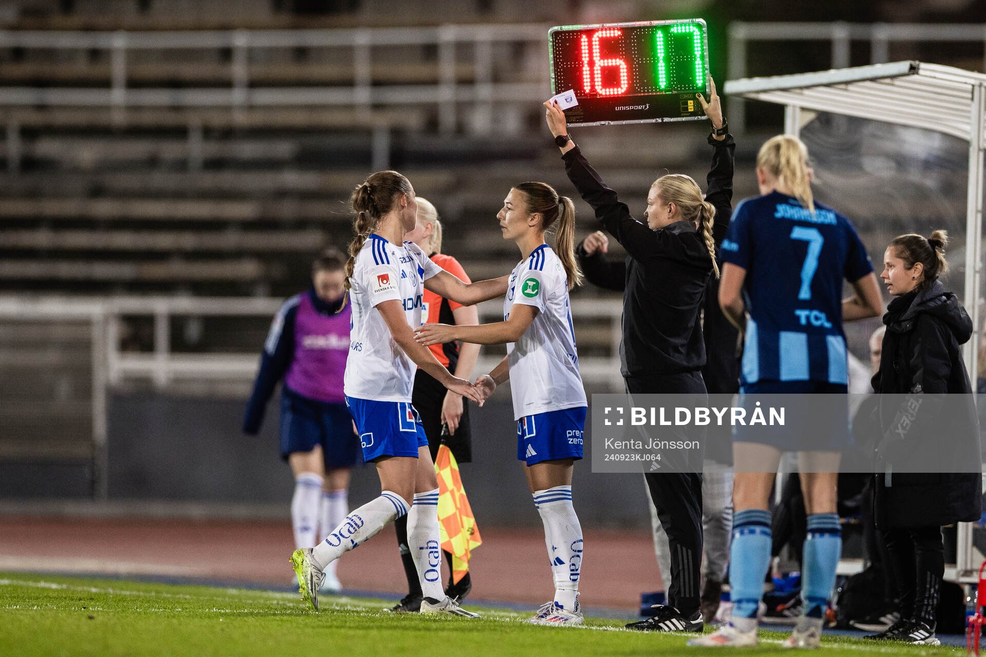 IFK Norrköpings Svea Rehnberg och Alexandra Hellekant i