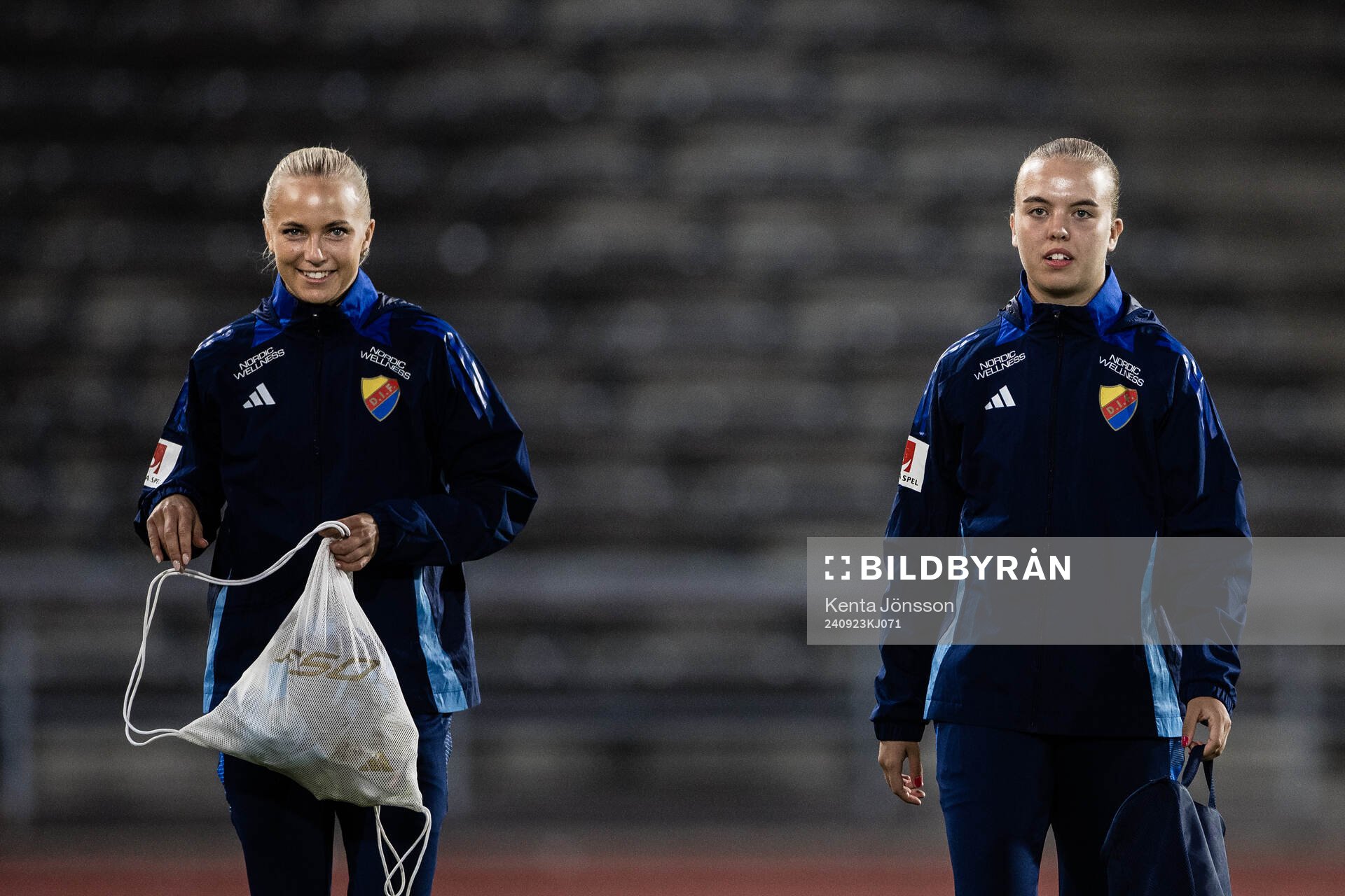 Djurgårdens Sara Lilja Vidlund och Elin Westlund