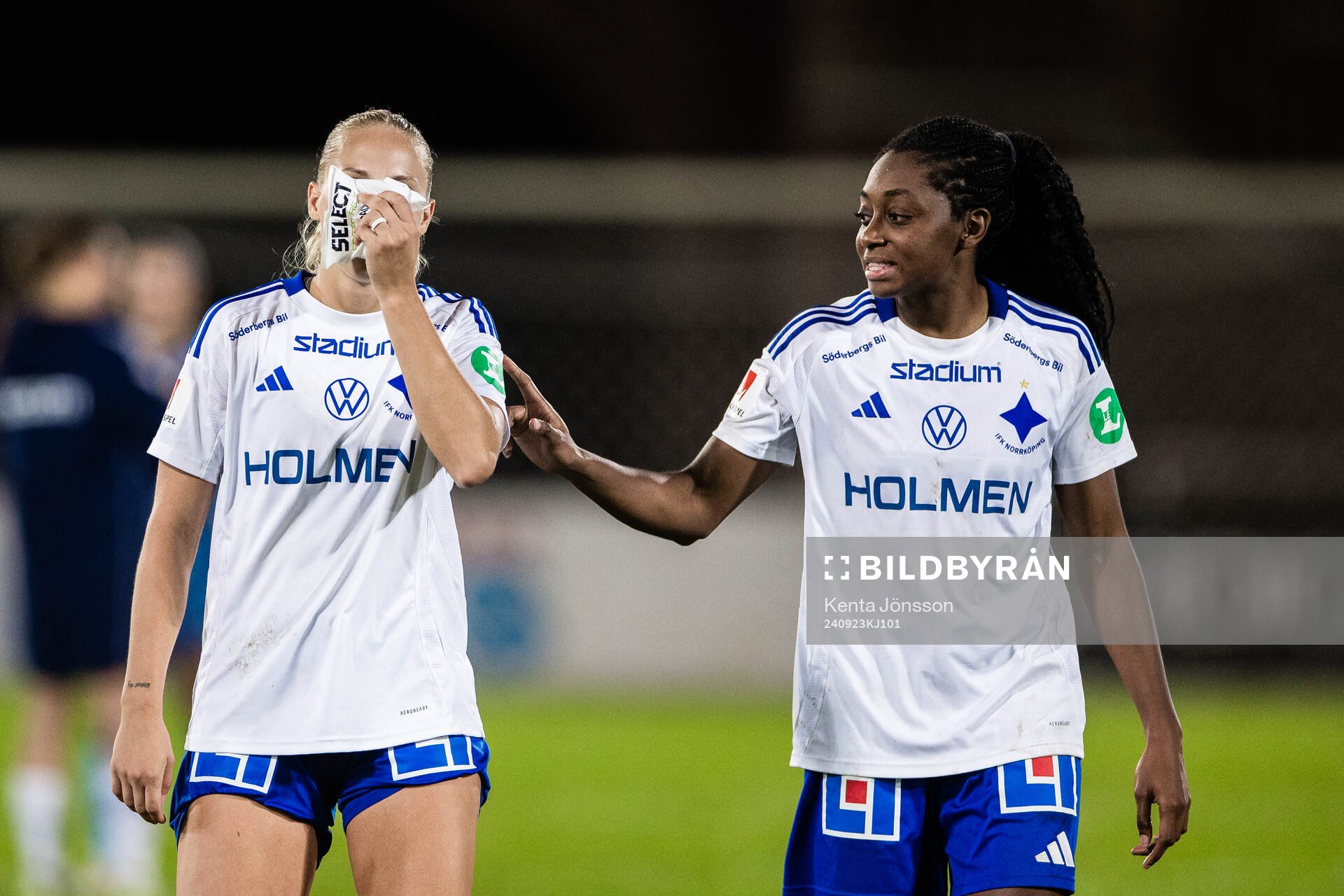 IFK Norrköpings Samantha Cary och Maya Aliyah Antoine
