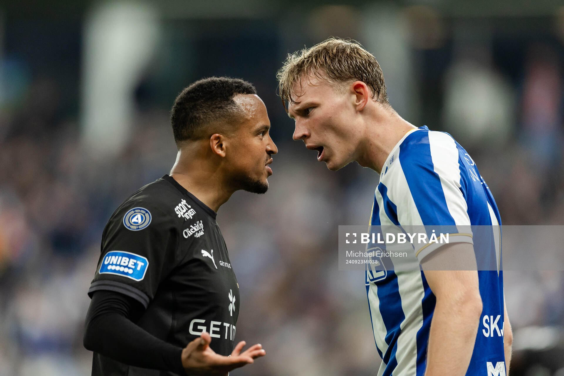 Halmstads Marcus Olsson och IFK Göteborgs Laurs Skjellerup
