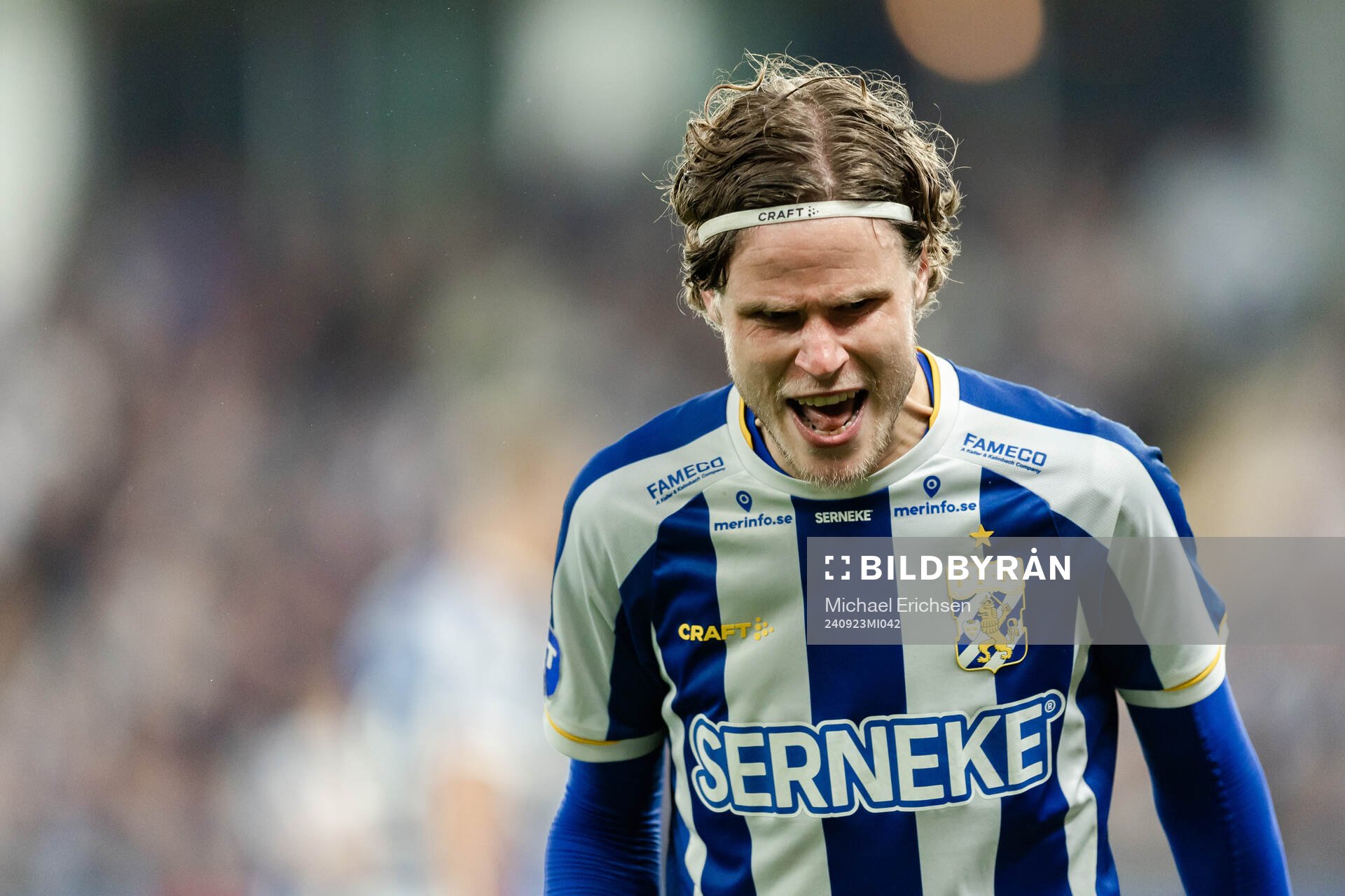 IFK Göteborgs Gustaf Norlin reagerar