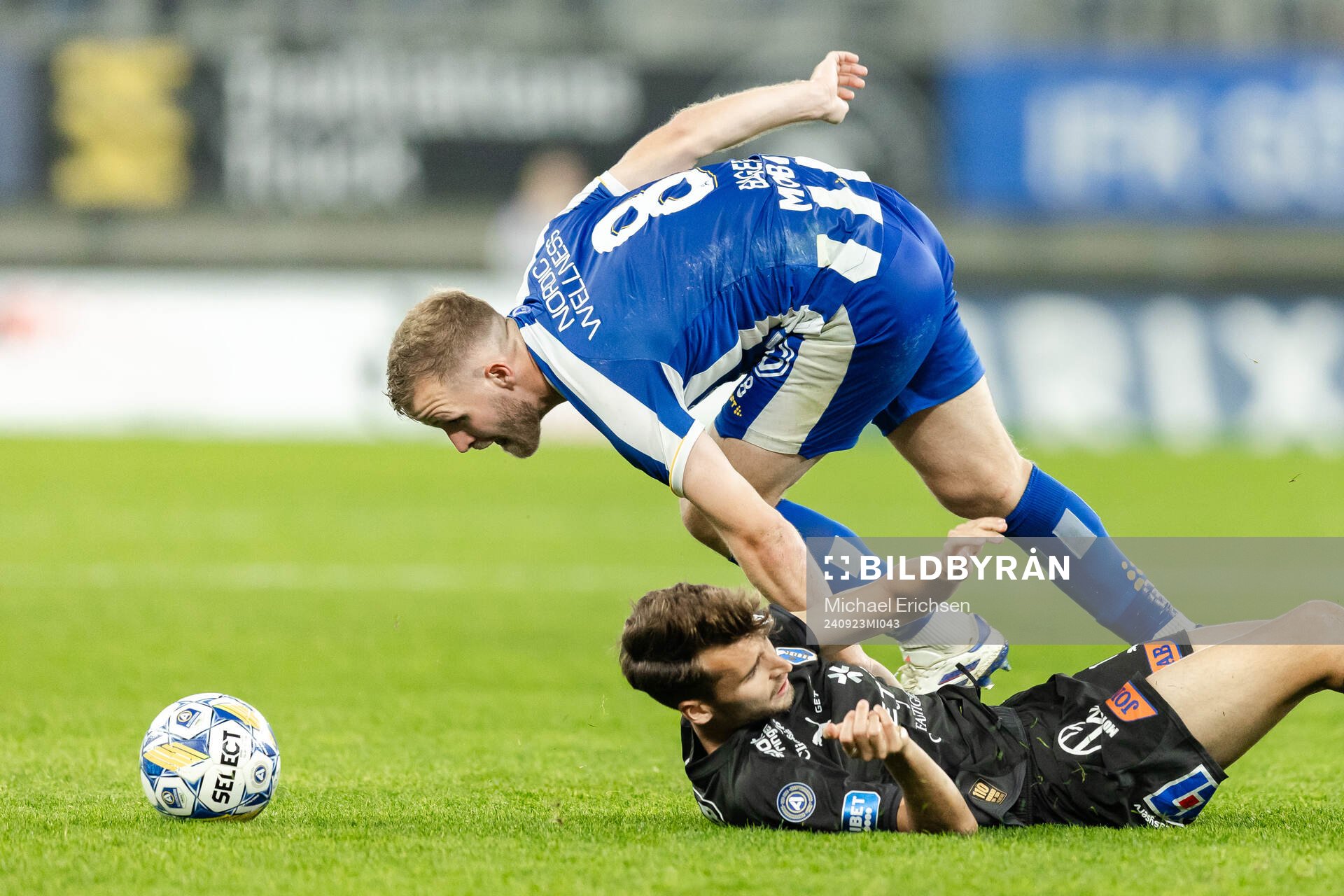IFK Göteborgs Jonas Bager och Halmstads Rasmus