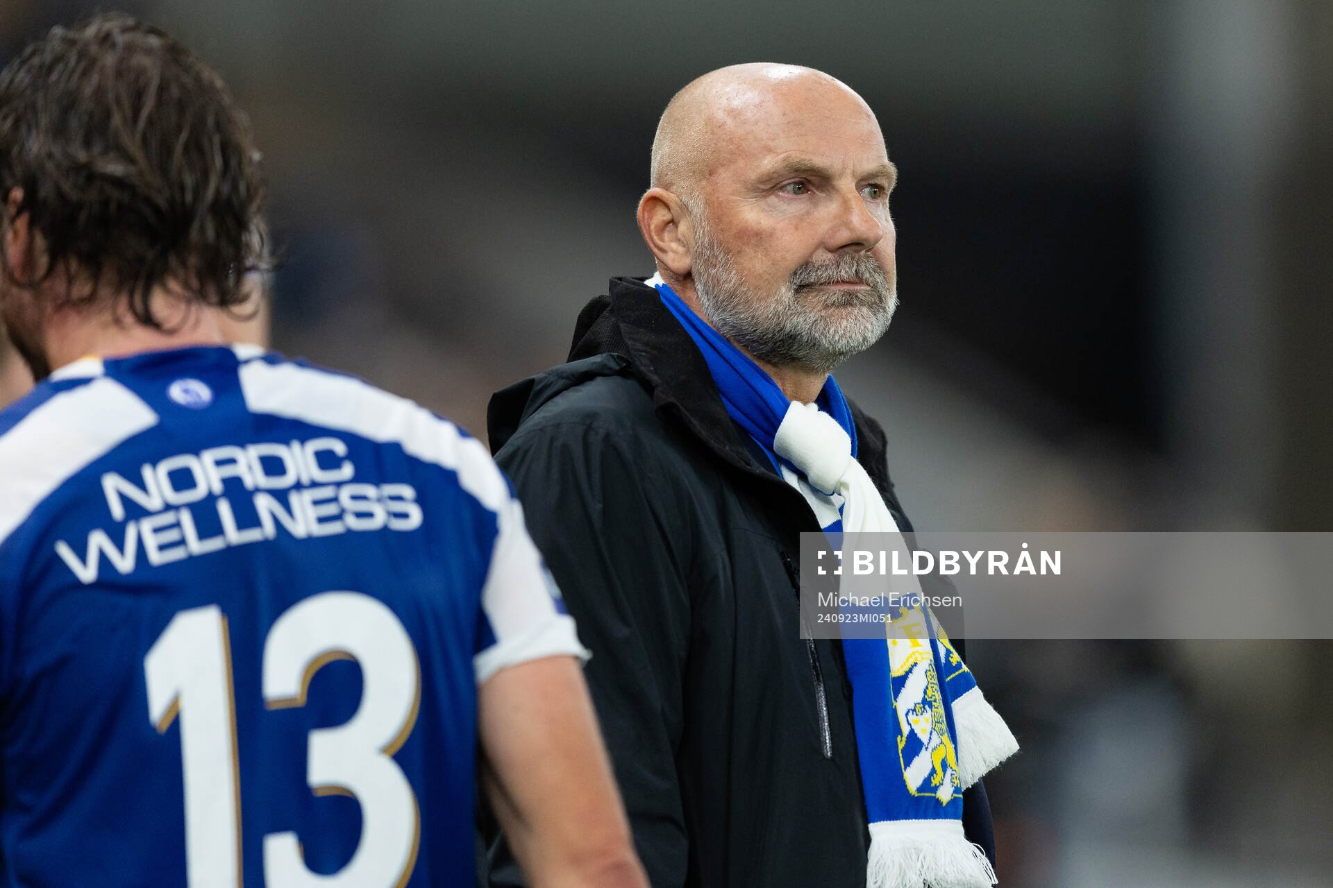 IFK Göteborgs Gustav Svensson och klubbdirektör Håkan