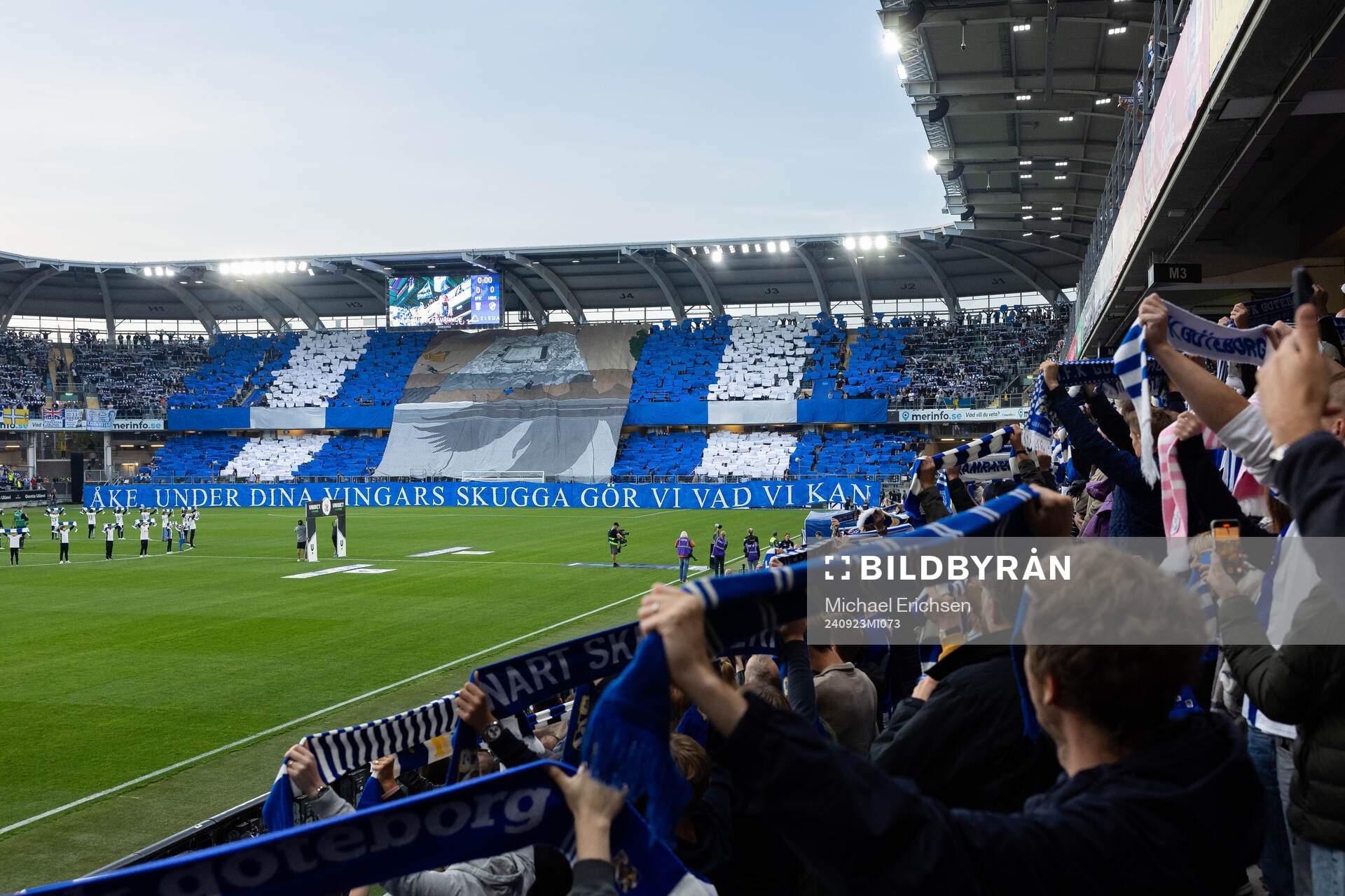 IFK Göteborgs klack med ett Tifo
