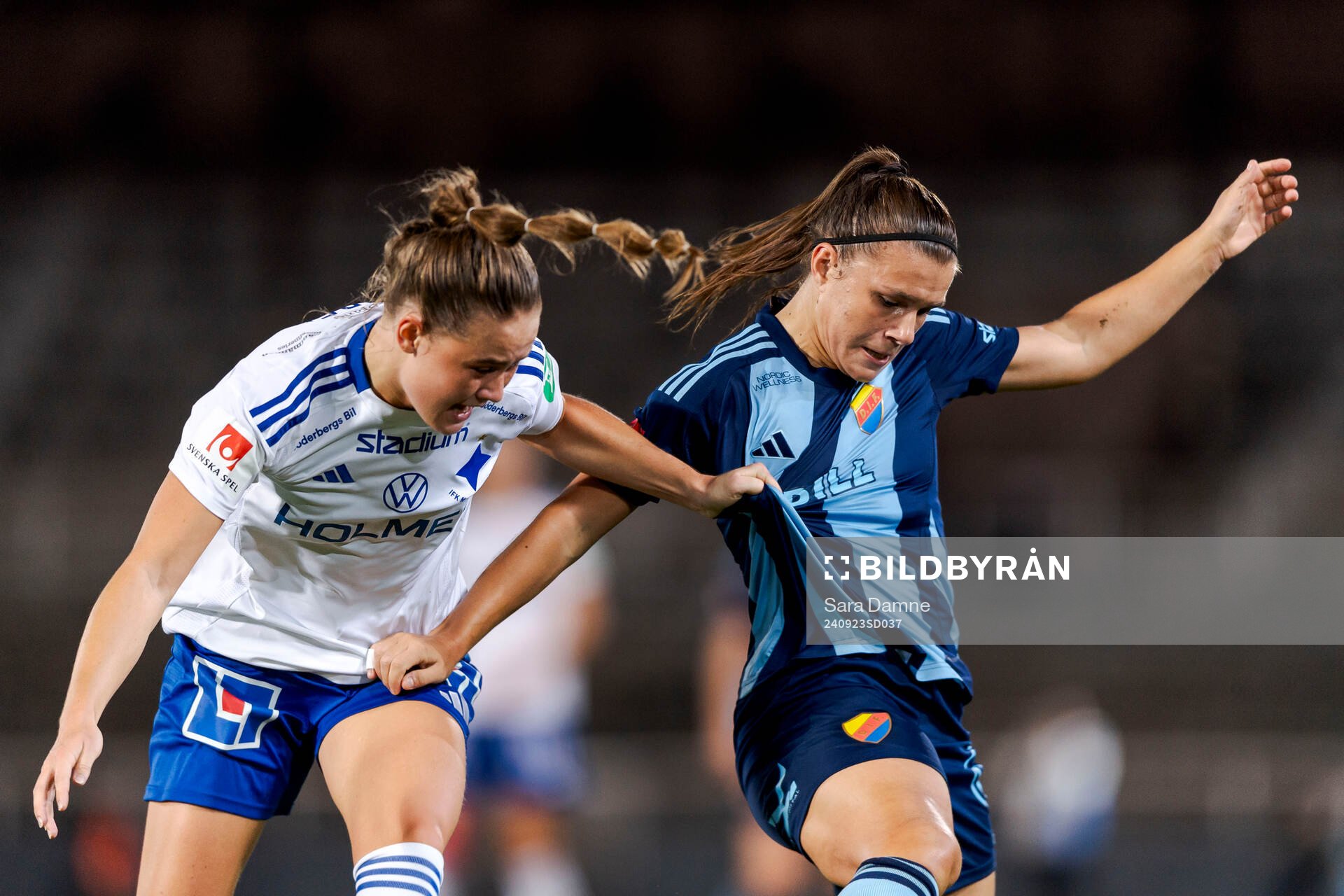 IFK Norrköpings Svea Rehnberg och Djurgårdens Alexsandra