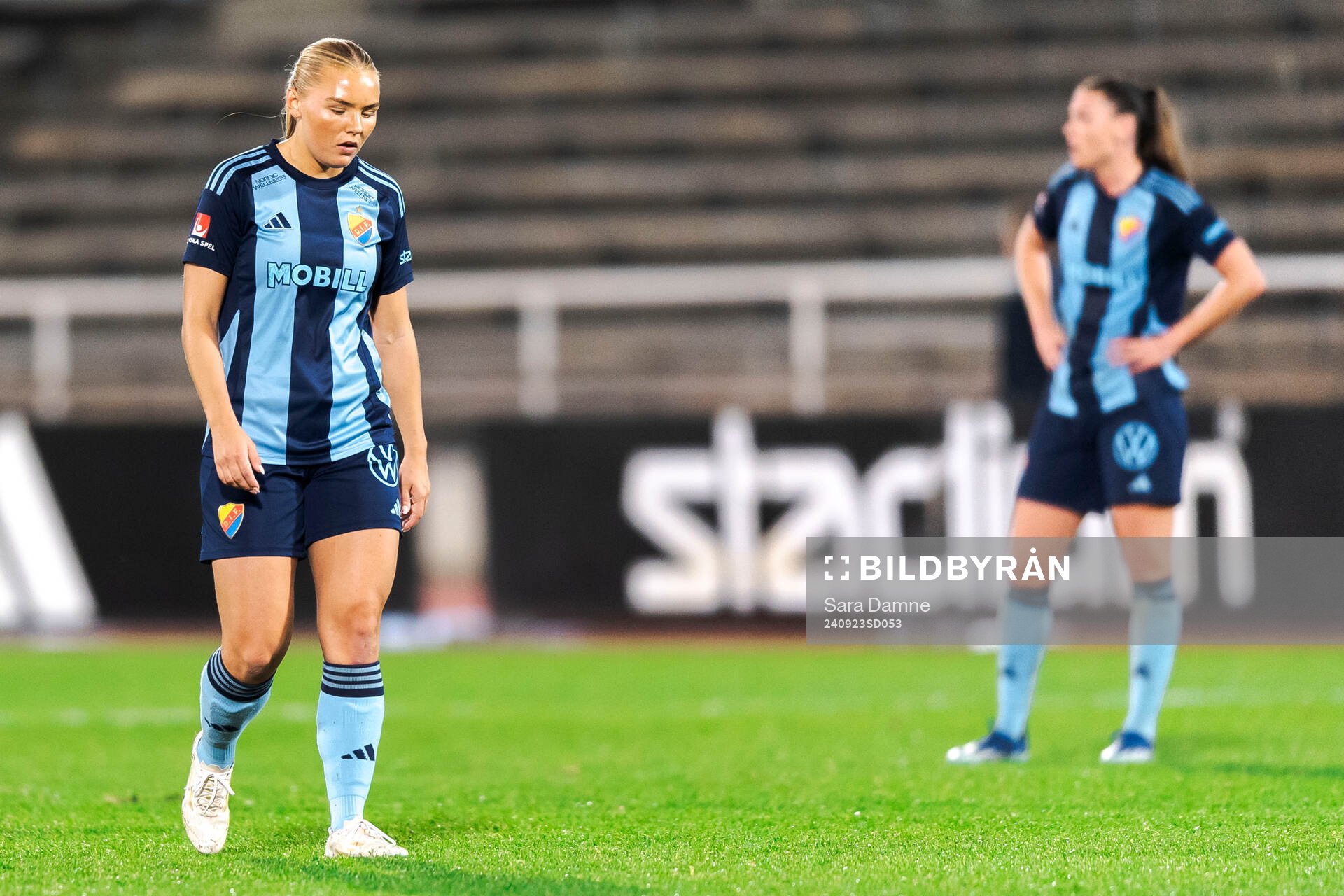 Djurgårdens Louise Hvarfner deppar