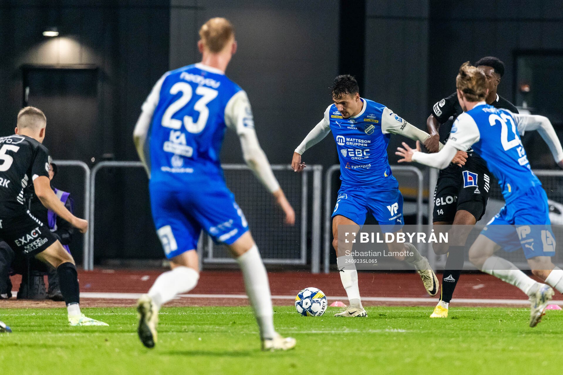IK Oddevolds Assad Al Hamlawi under fotbollsmatchen i Superettan mellan IK Oddevold och Örebro den 23 september 2024 i Uddevalla. 