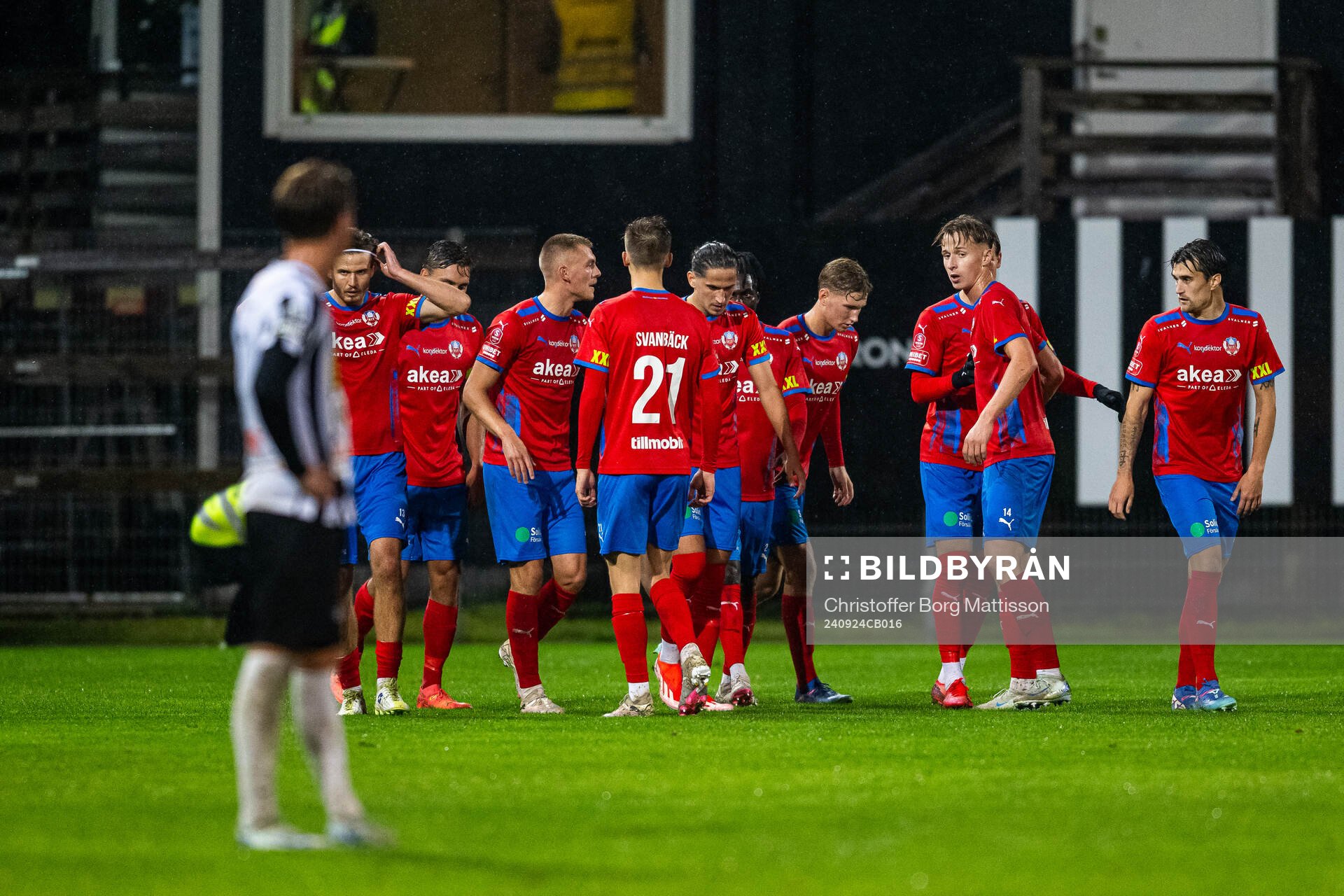 Helsingborgs spelare jublar