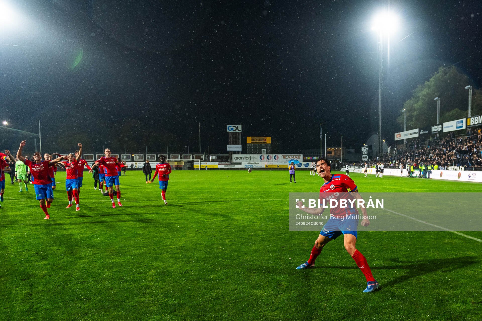 Helsingborgs Jon Birkfeldt jublar