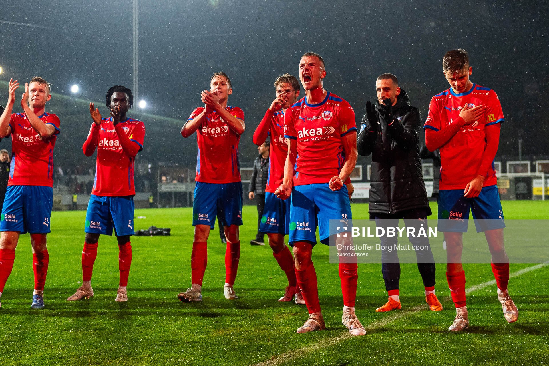 Helsingborgs Dennis Olsson jublar