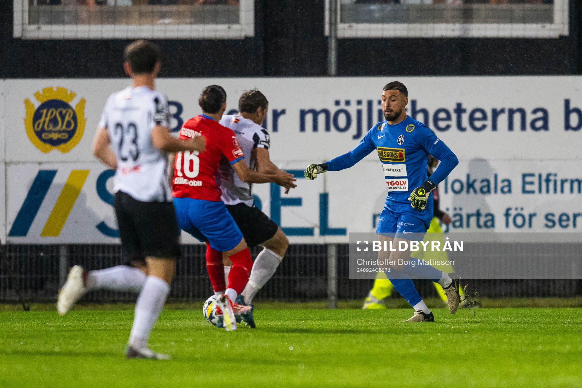 Landskronas målvakt Amr Kaddoura