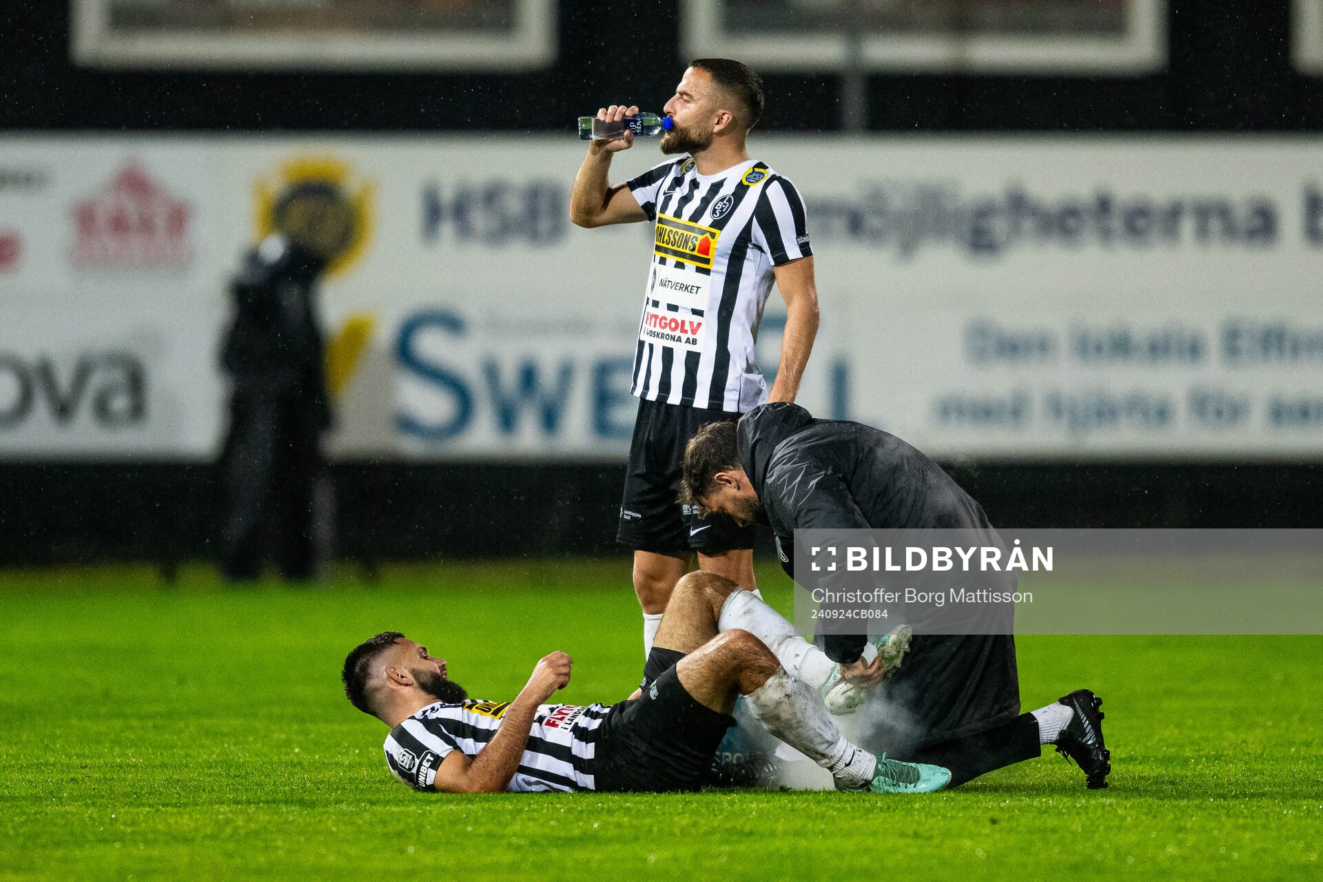 Landskronas Edi Sylisufaj och Filip Sachpekidis