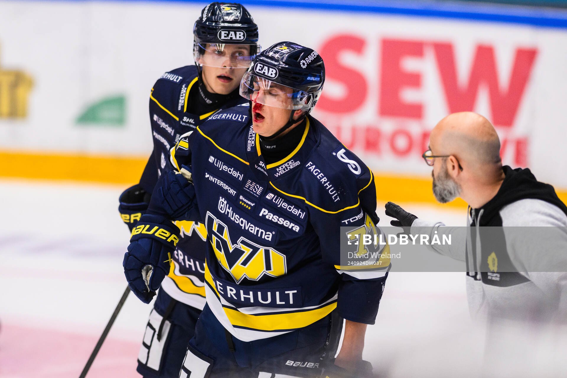 HV71s Herman Hansson har ont